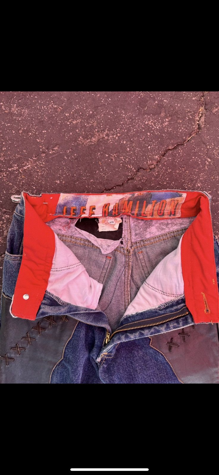 Jeff Hamilton Jeff Hamilton 90s blue denim jeans Size 29" - 3 Thumbnail