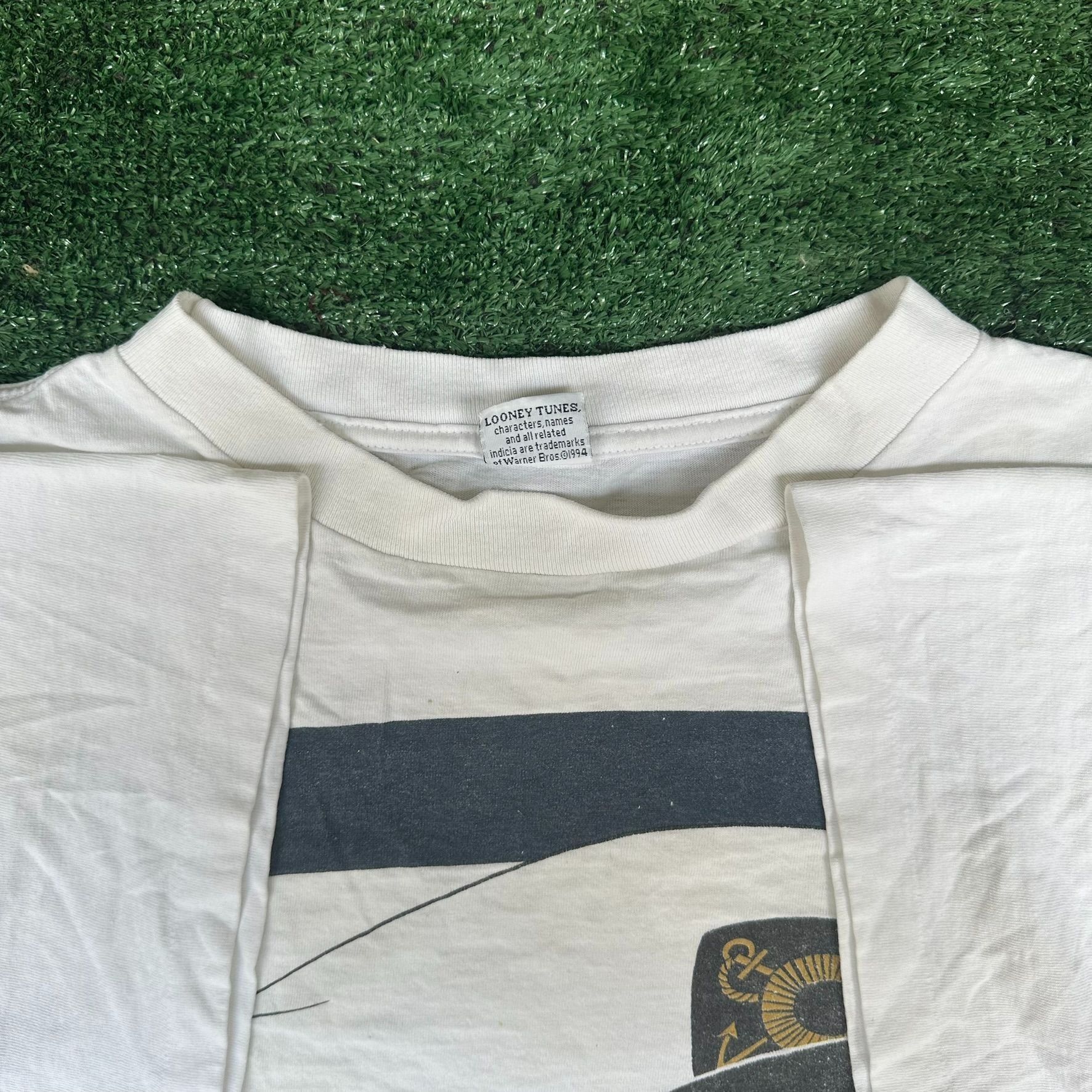 Vintage Vintage 90s Tweety Bird Sailor T-Shirt White L Single Stitch Size US L / EU 52-54 / 3 - 4 Thumbnail