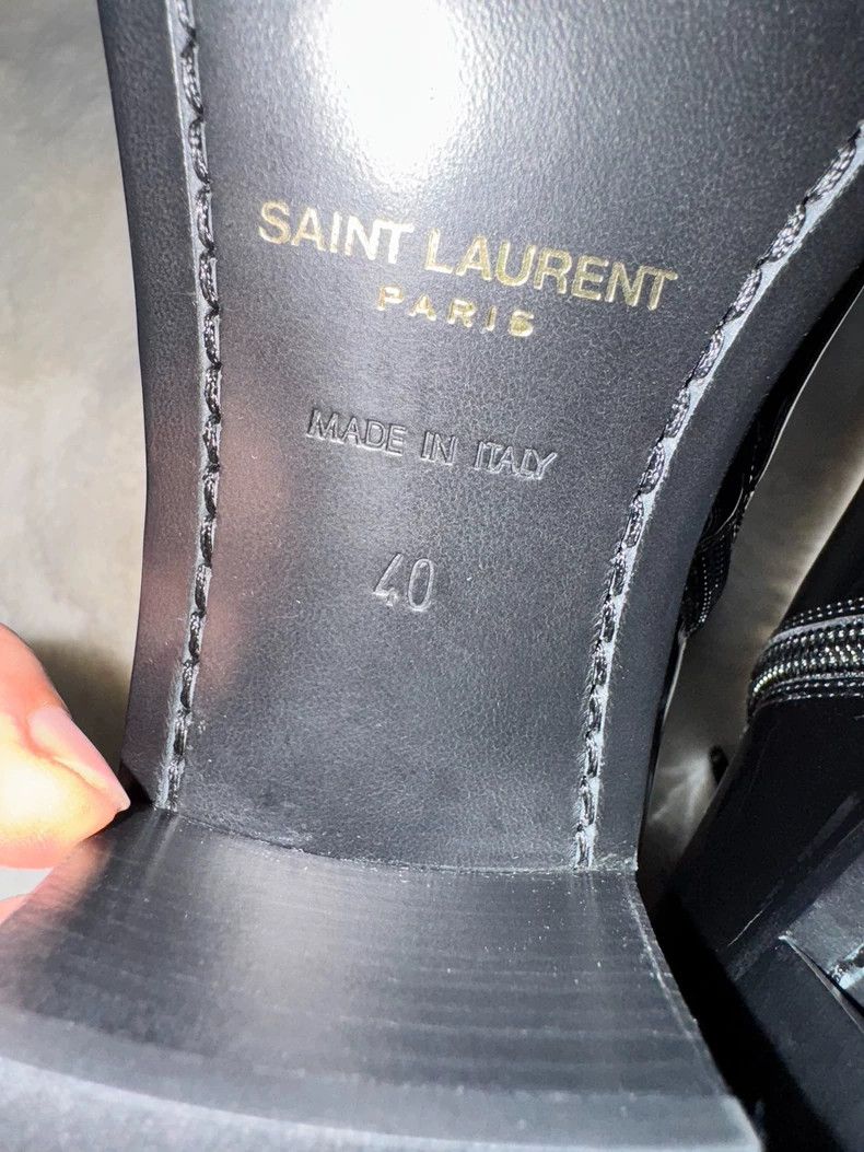 Saint Laurent Paris Saint laurent paris Patent leather boots 2506-Nextarrow Size US 7 / EU 40 - 4 Thumbnail