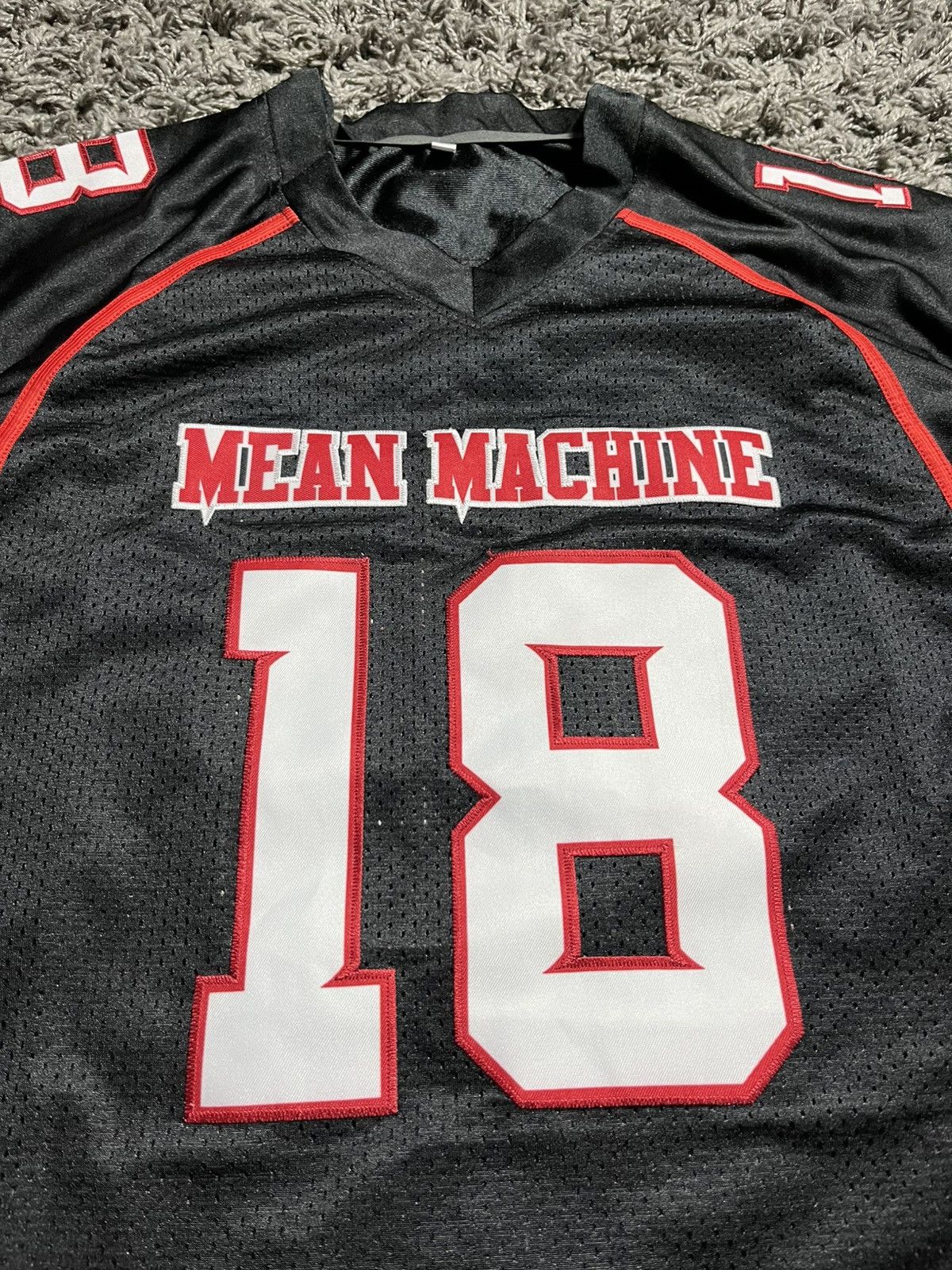 Vintage MOVIE MEAN MACHINE CREWE #18 JERSEY LONGEST YARD BLACK Size US L / EU 52-54 / 3 - 2 Thumbnail