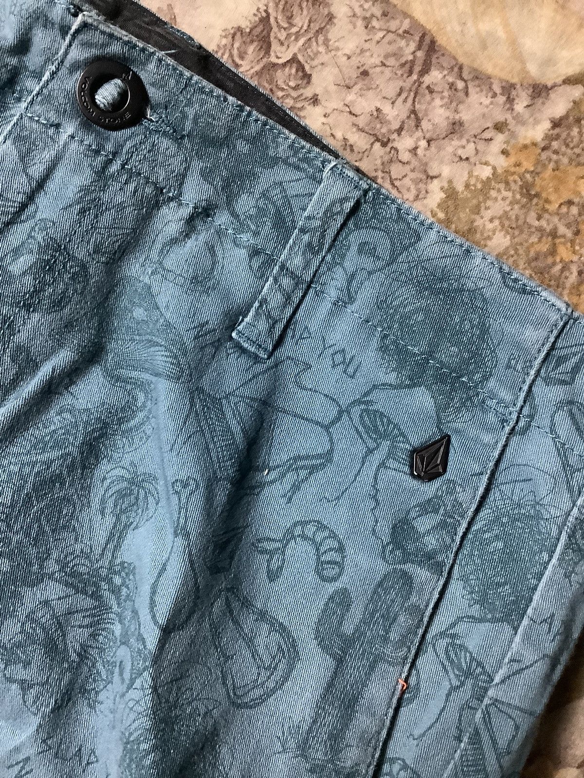 Volcom Vintage Volcom Fullprint Multicolour Pants Size US 31 - 2 Thumbnail