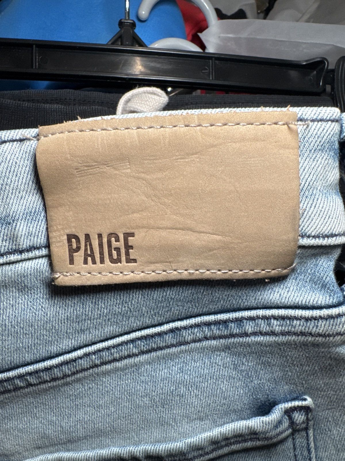 Paige Men’s Paige Light Wash Blue Jeans Size US 31 - 5 Thumbnail