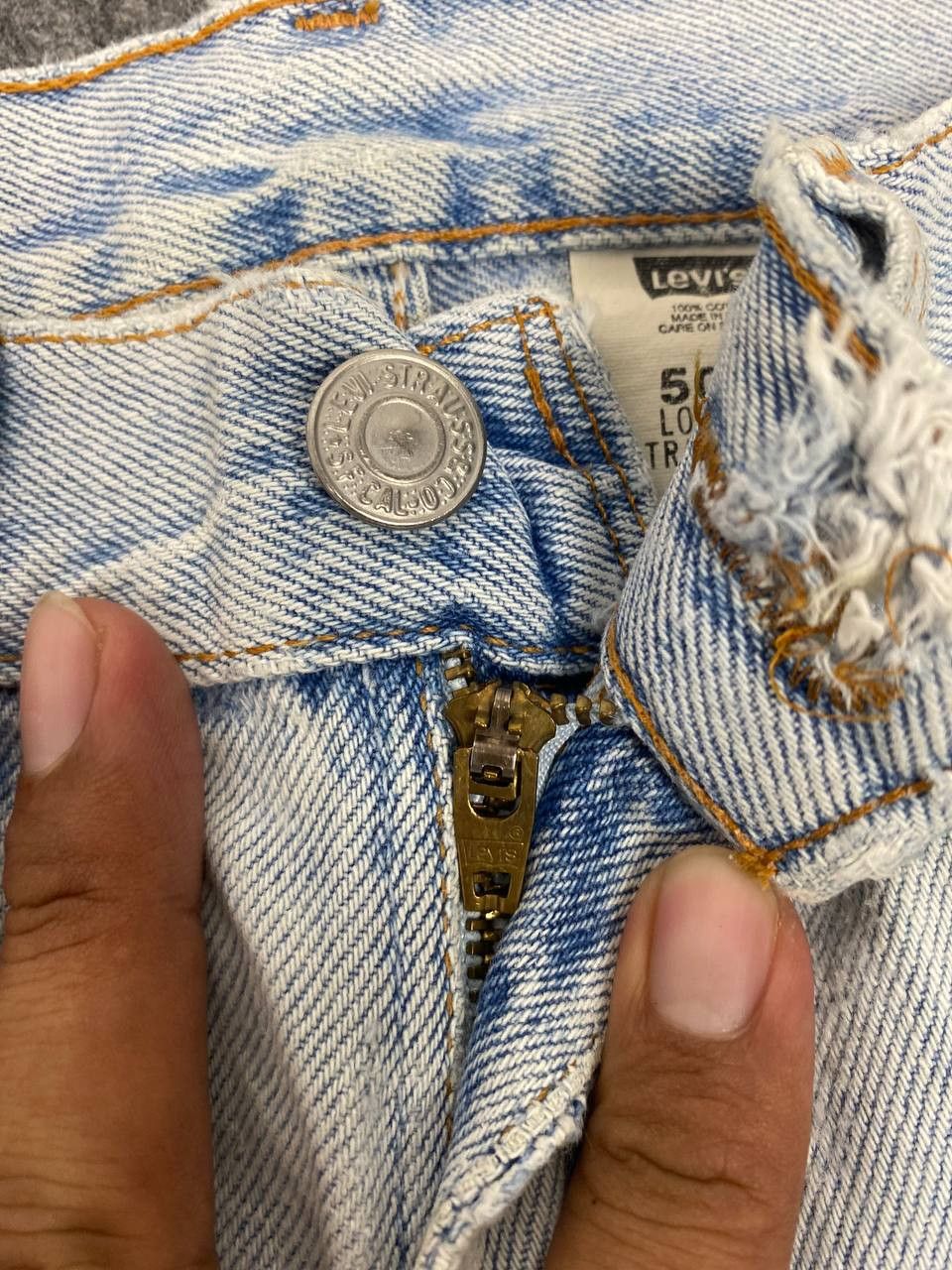 Levi's vintage levis 505 low rise distressed denim Size US 29 - 14 Thumbnail