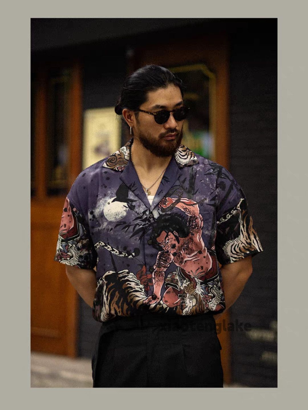 Vintage Unisex outdoor utility loose pattern yuppie Hawaiian shirt Size US M / EU 48-50 / 2 - 1 Thumbnail