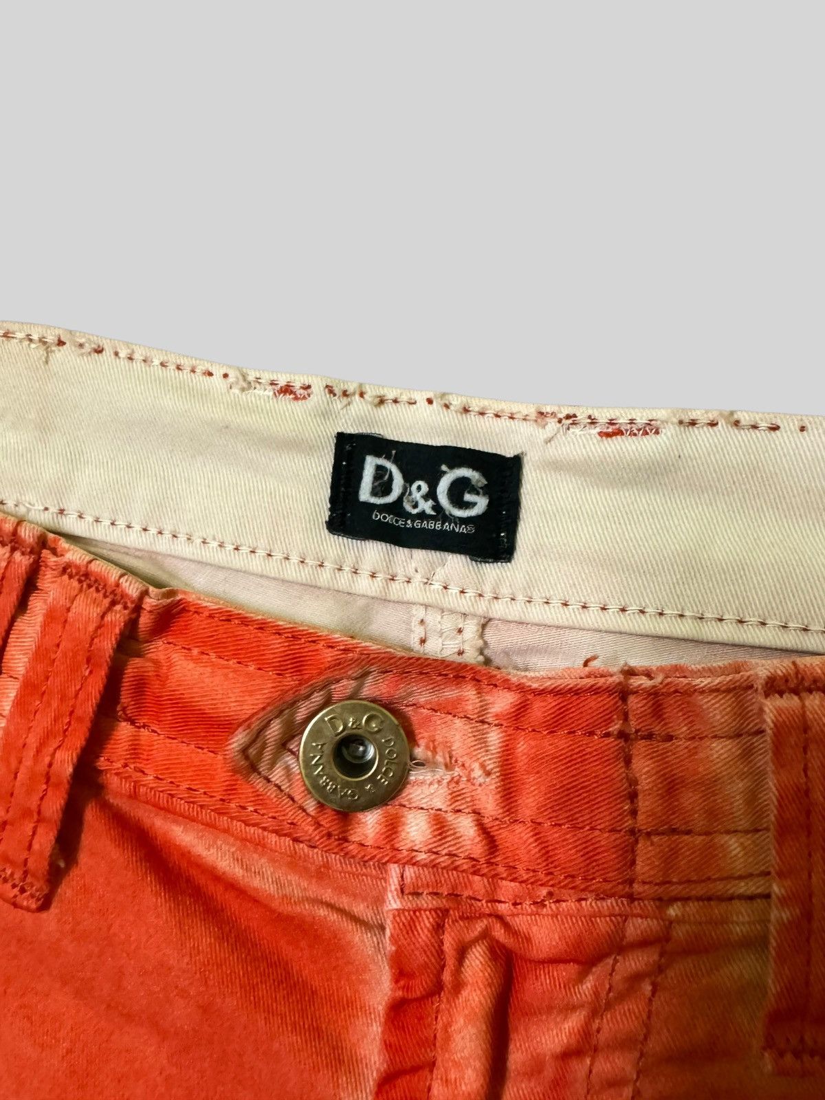Dolce & Gabbana Flared Orange Claw Mark Dolce & Gabanna Pants. Size 29" - 8 Thumbnail