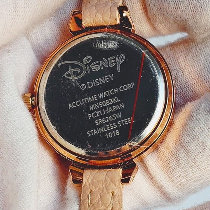 Disney Disney Minnie Mouse Rose Gold Watch White Rhinestones Size ONE SIZE - 5 Thumbnail