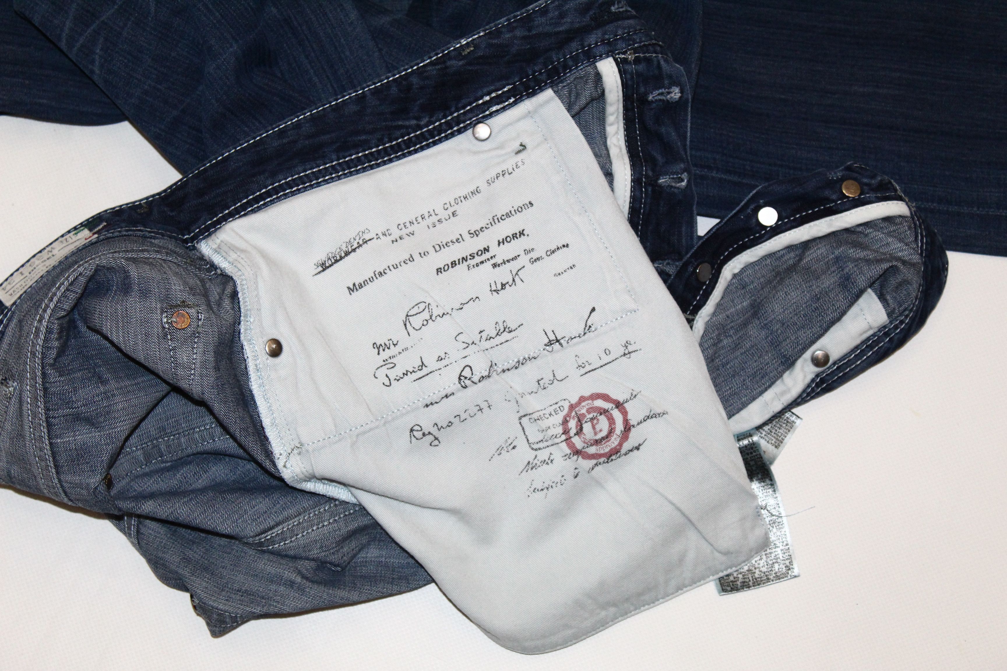 Diesel Diesel Our-Gold-Digger Robinson Hork Selvadge Straight Jeans Size US 37 - 13 Thumbnail