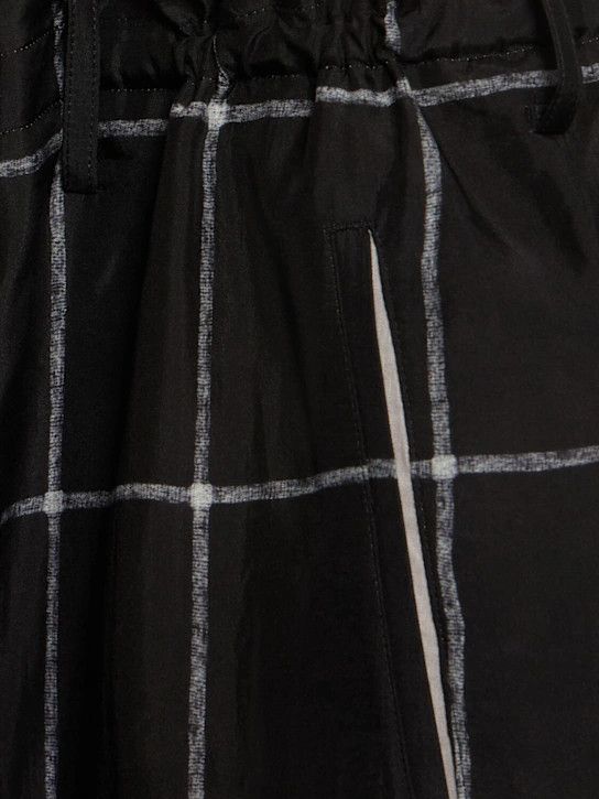 Yohji Yamamoto o1lsvrm0525 Plaid Silk Pants in Black Size US 38 / EU 54 - 5 Thumbnail