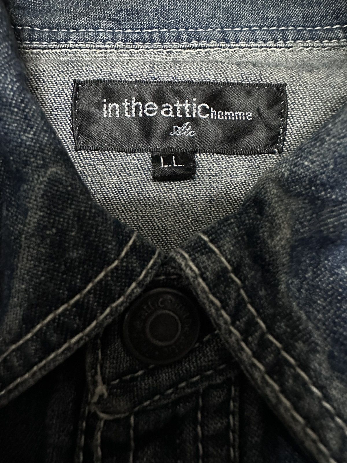 Hysteric Glamour × Japanese Brand × Vintage Japan In the attic Mud Wash Denim Shirts Size US S / EU 44-46 / 1 - 4 Thumbnail