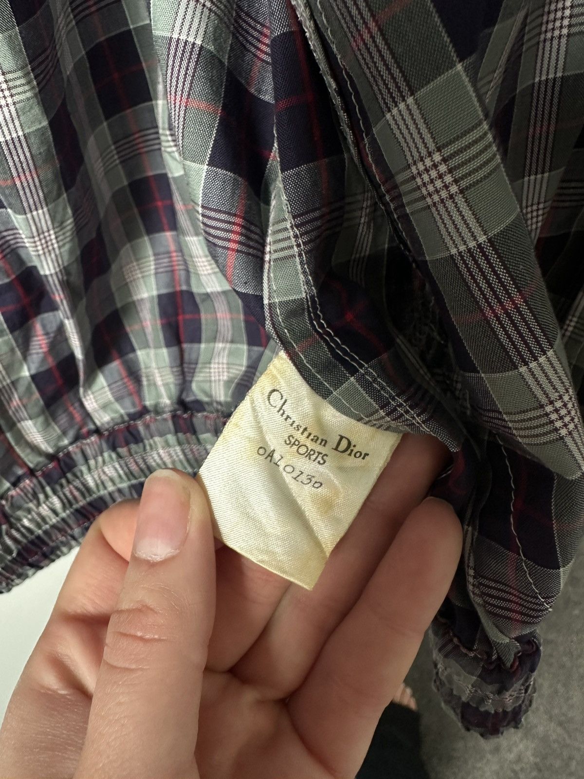 Christian Dior Monsieur Vintage 90s Christian Dior Sports Japan Plaid Cropped Jacket Size S / US 4 / IT 40 - 4 Thumbnail