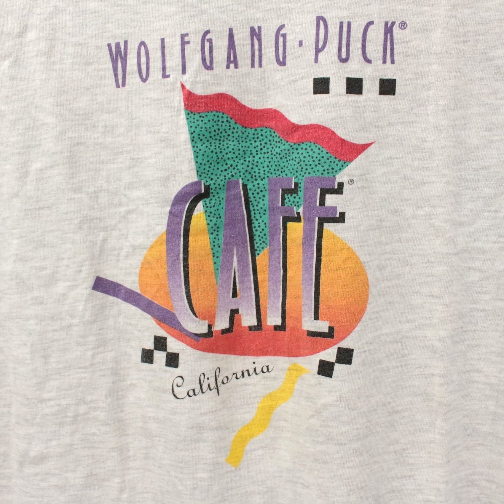 Hanes Wolfgang Puck Cafe t-shirt XL vtg 90s usa made single stitch tech grunge skater Size US XL / EU 56 / 4 - 3 Thumbnail