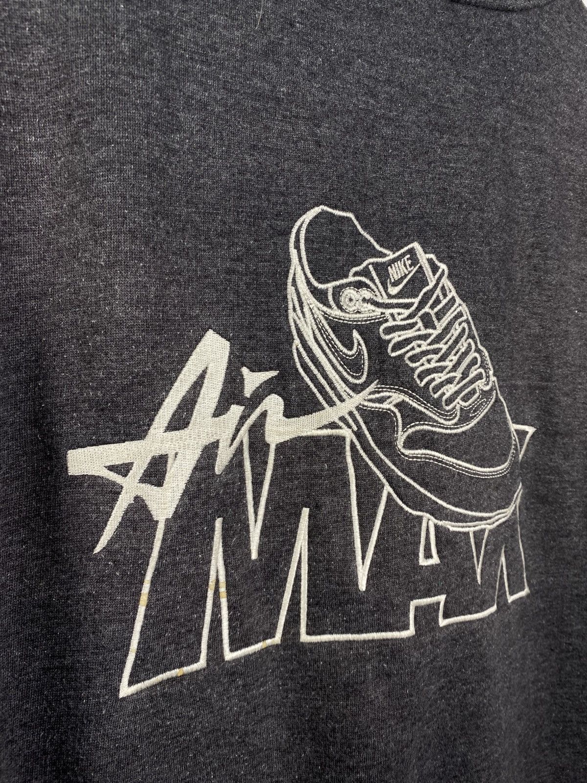 Nike × Vintage Vintage 90s Nike Air Max Big Logo Oversize Zip Hoodie Y2K Size US M / EU 48-50 / 2 - 6 Thumbnail