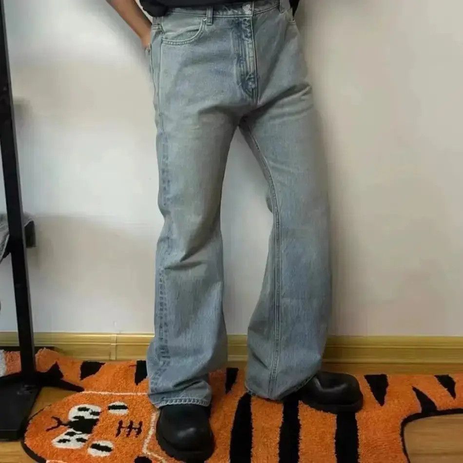 Japanese Brand Streetwear Washed Vintage Baggy Wide Leg Jeans Pants Size US 32 / EU 48 - 1 Thumbnail