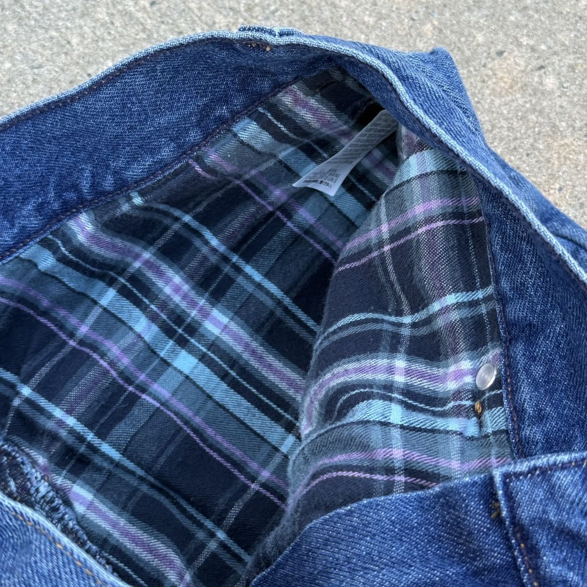 L.L. Bean × Vintage Vintage L.L. Bean Original Fit Flannel Lined Jeans 14 PET Size 32" / US 10 / IT 46 - 5 Thumbnail