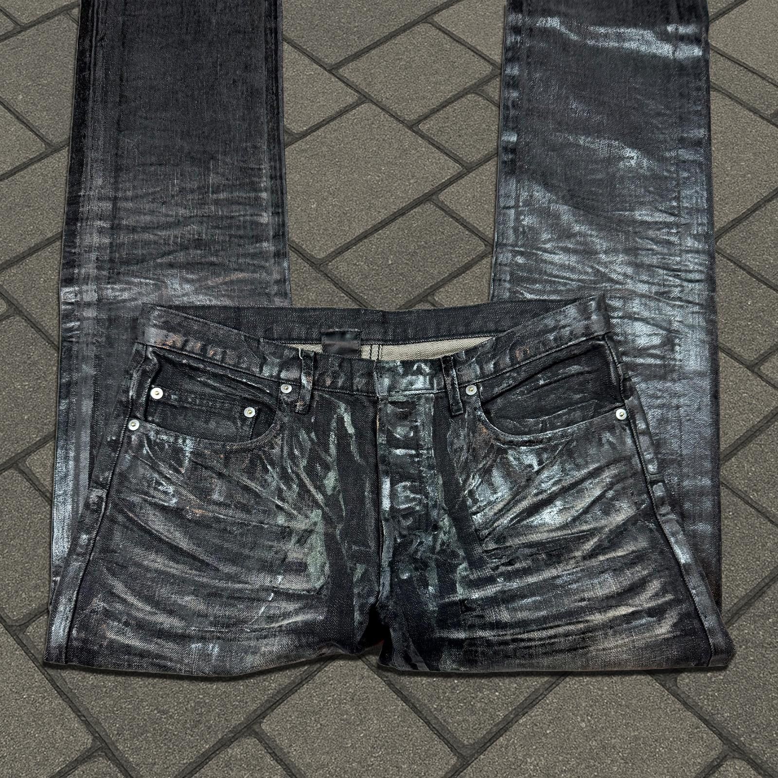 Dior AW03 Dior Homme Black Luster Denim Size US 30 / EU 46 - 3 Thumbnail
