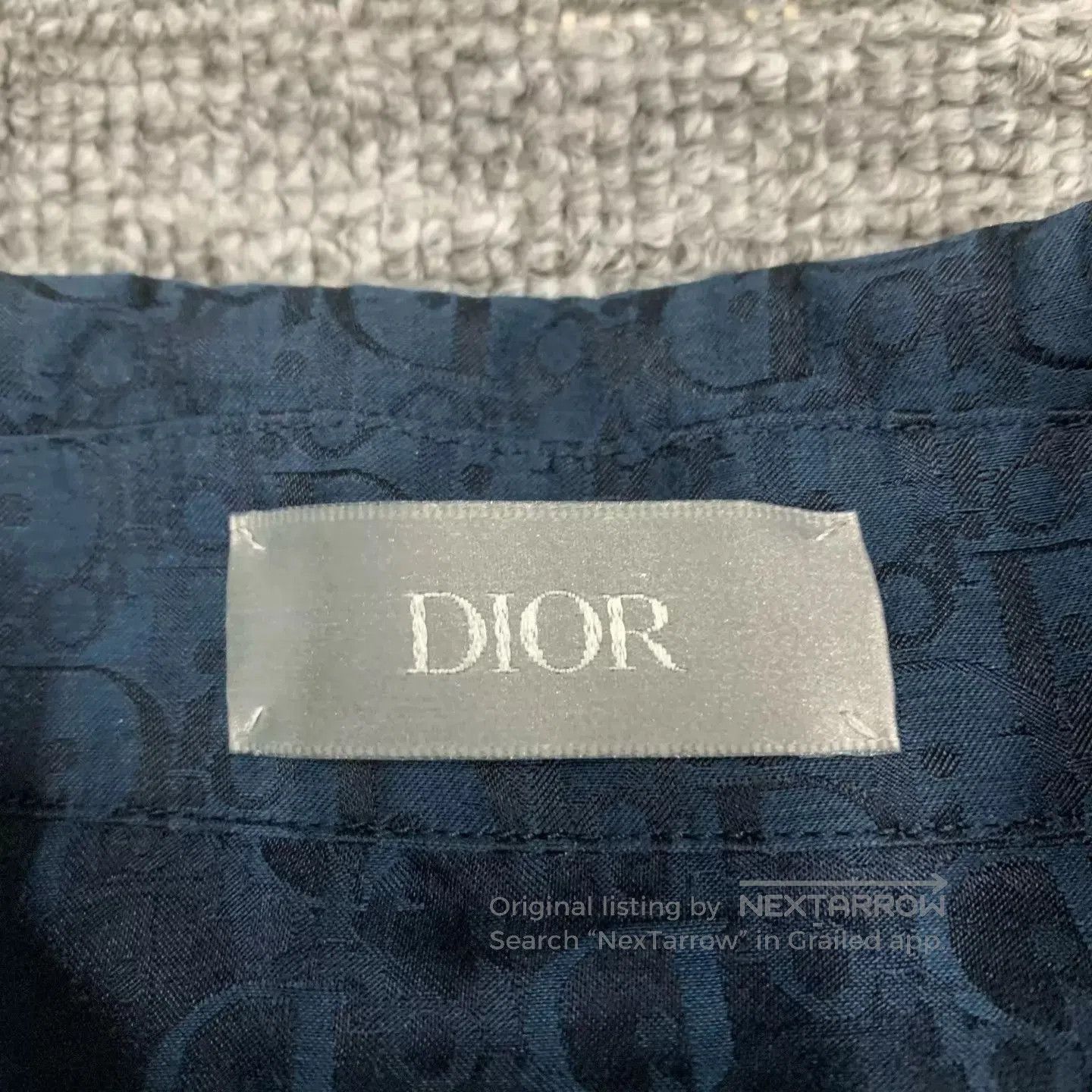 Dior Blue Short Sleeve Button-Up Shirt Size M. Size US M / EU 48-50 / 2 - 4 Thumbnail
