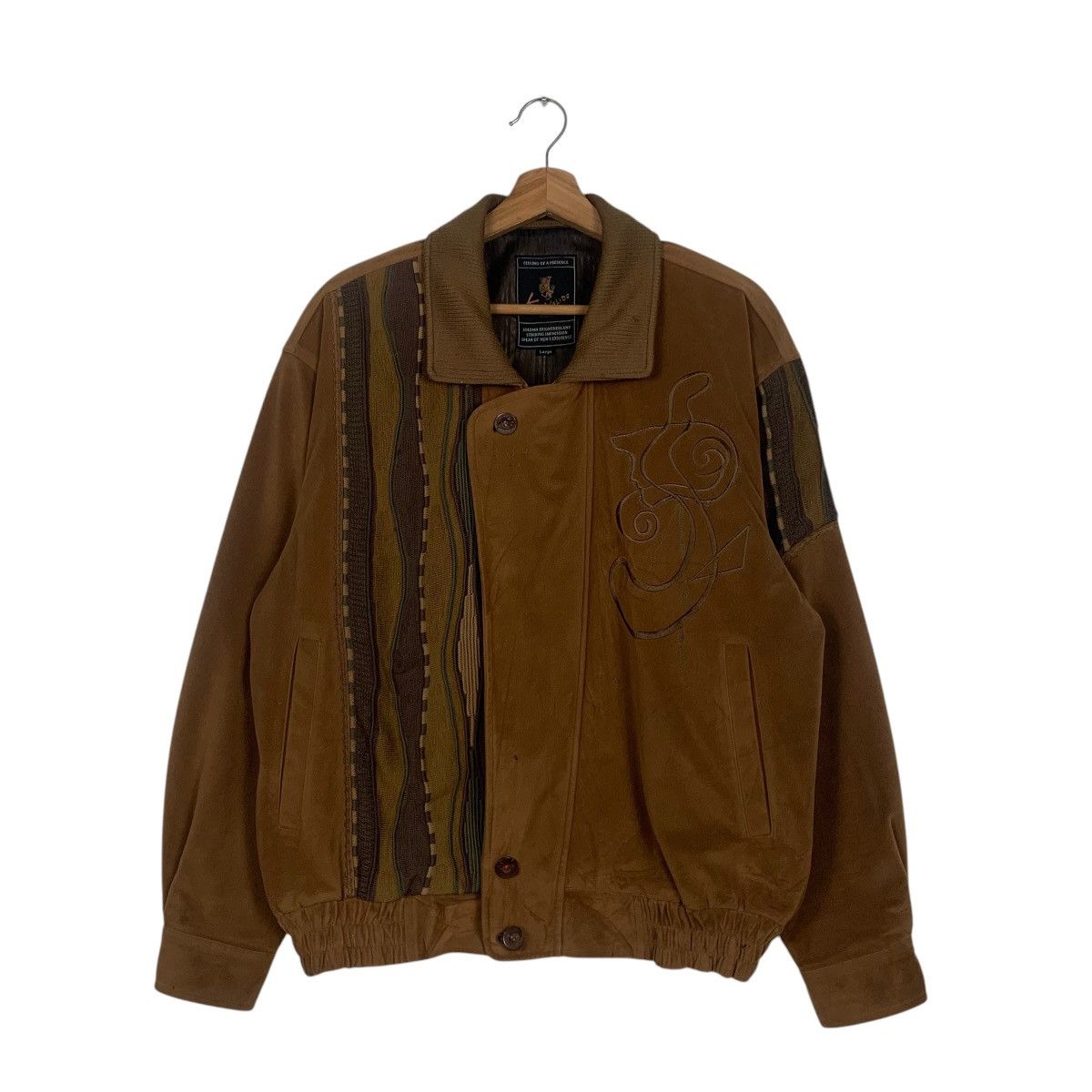 Japanese Brand KEN VALIDO Nice Design Casual Bomber Jacket #1795-C15 Size US L / EU 52-54 / 3 - 1 Thumbnail