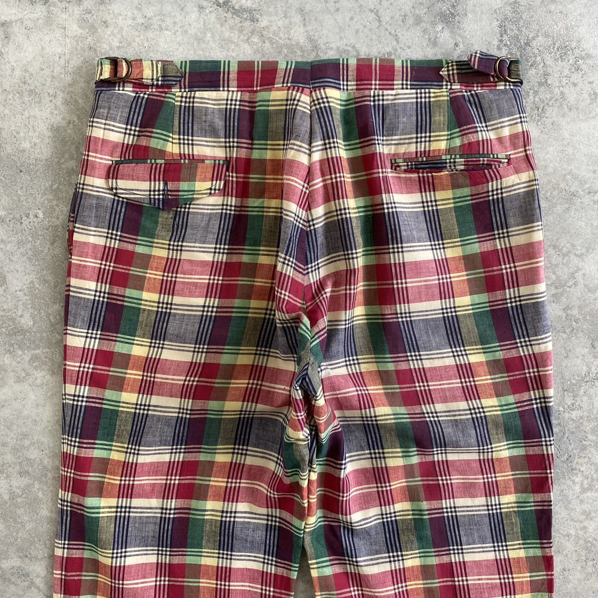 Polo Ralph Lauren Vintage 70’s Polo Ralph Lauren Madras Checks Baggy Trousers Size US 36 / EU 52 - 16 Thumbnail