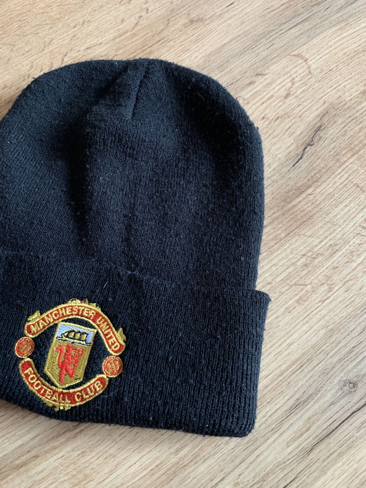 Vintage Manchester United Vintage Football Winter Hat Umbro Soccer Size ONE SIZE - 4 Thumbnail