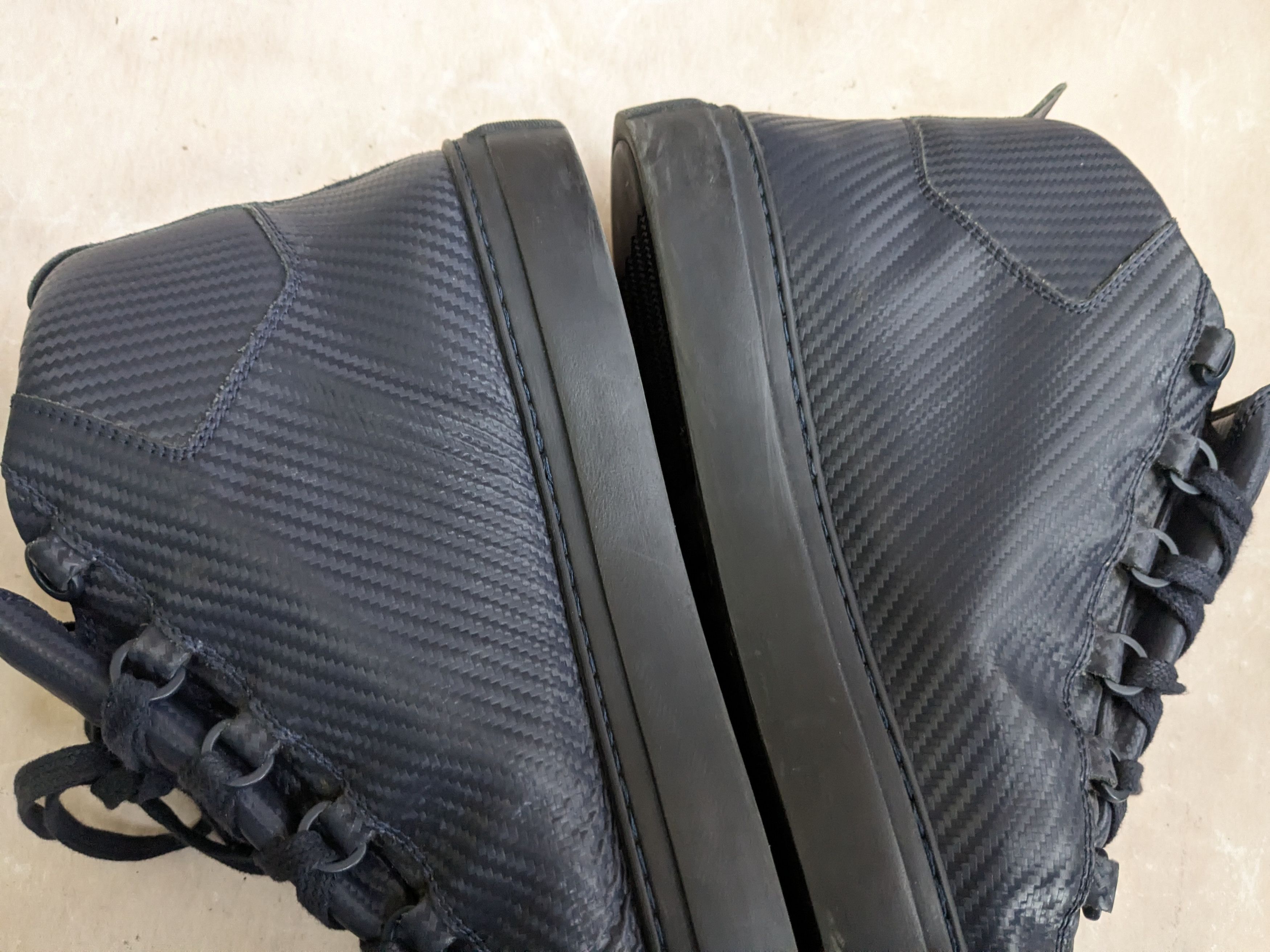 Balenciaga Balenciaga Arena Navy Blue 12 High Tops Leather Size US 12 / EU 45 - 9 Thumbnail