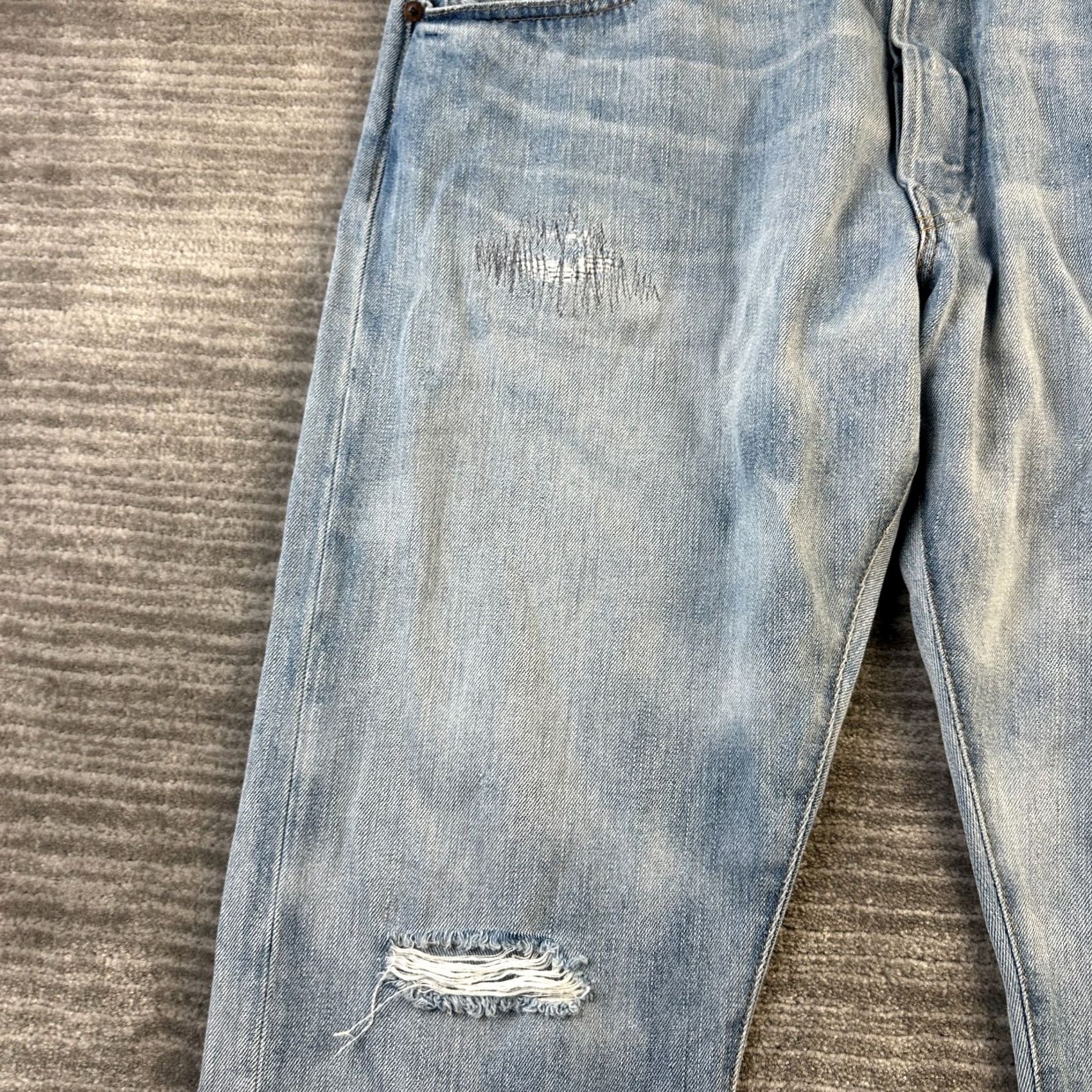 Polo Ralph Lauren Polo Ralph Lauren Jeans Mens 36x30 Blue Denim Varick Patchwork Button Fly Slim Straight Size US M / EU 48-50 / 2 - 5 Thumbnail