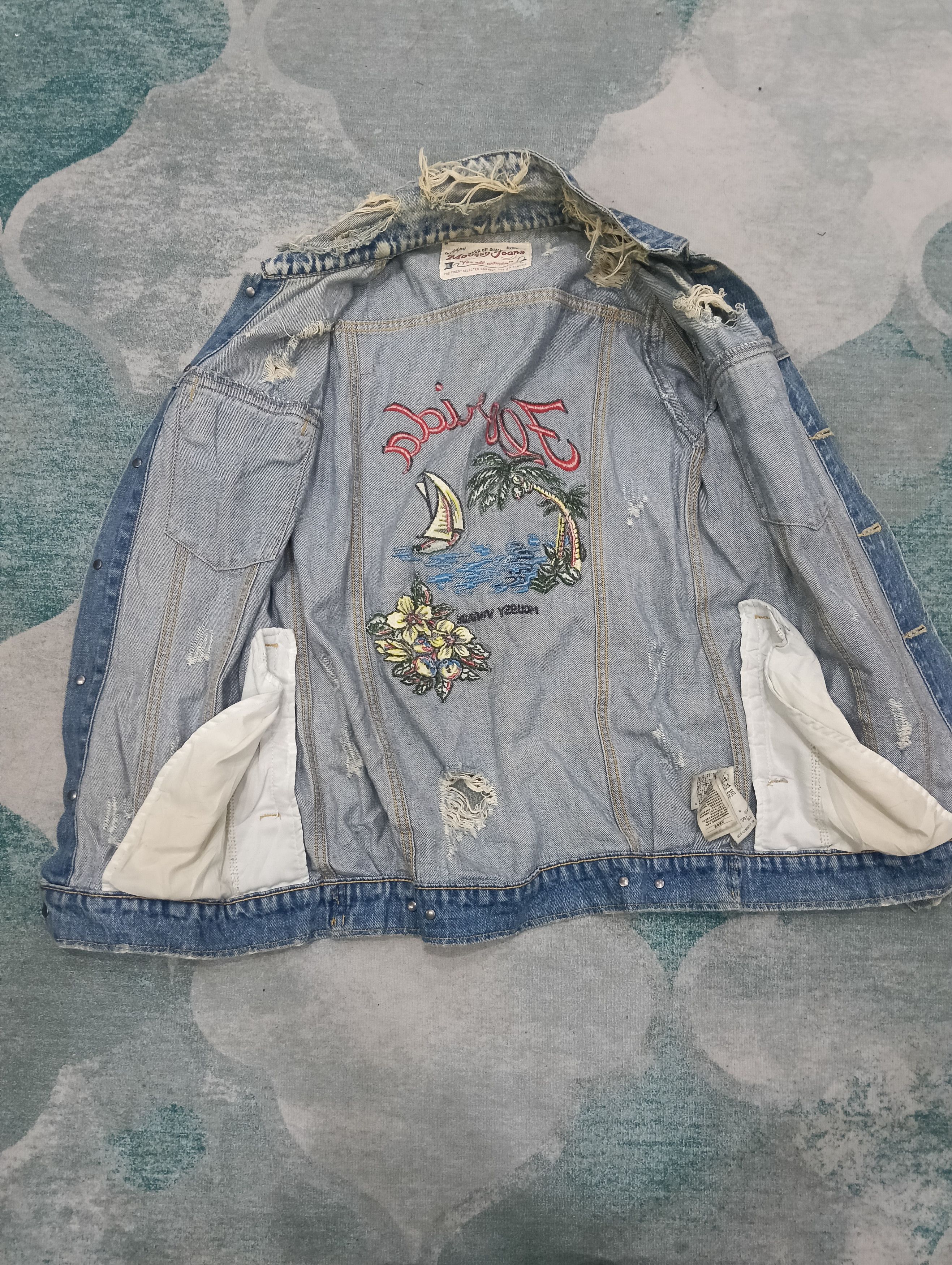 MOUSSY × Vintage Vintage Moussy Distressed Style Jacket Size L / US 10 / IT 46 - 5 Thumbnail