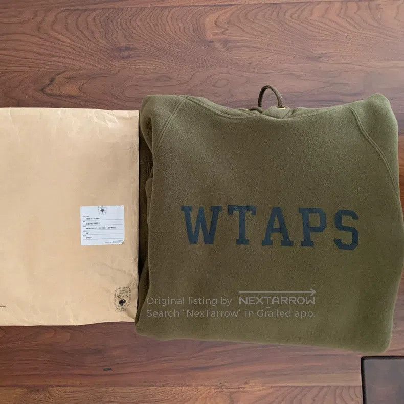 Wtaps Wtaps Military green hooded sweatshirt Size US L / EU 52-54 / 3 - 6 Thumbnail