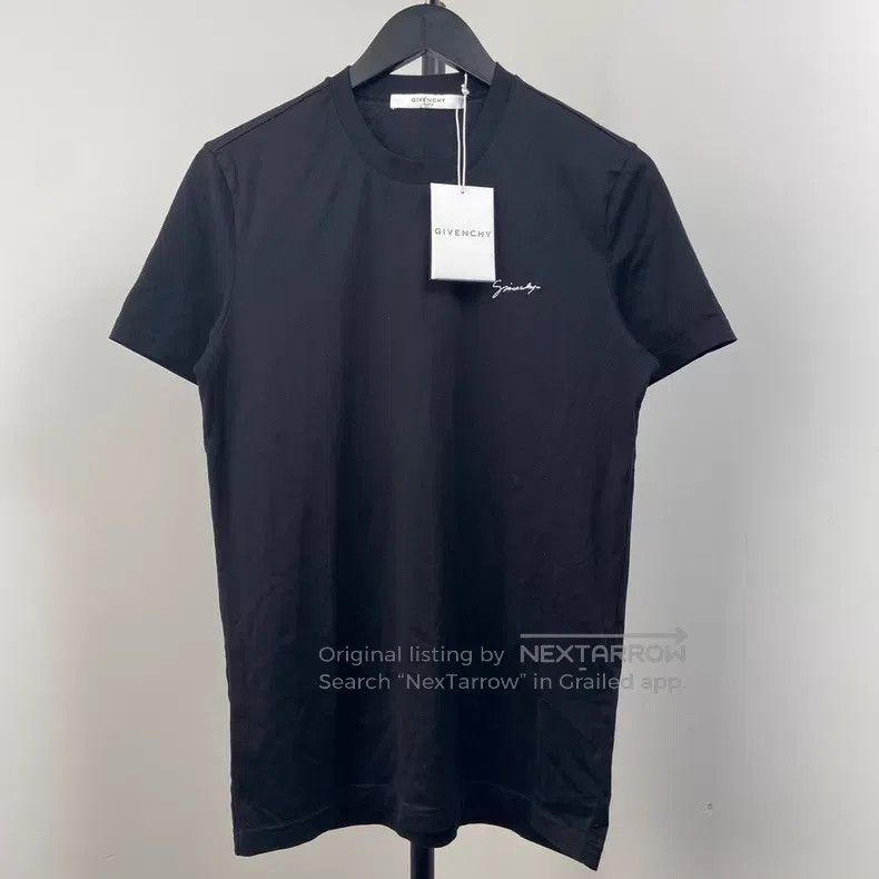 Givenchy Givenchy Handwritten Letter Embroidered Short Sleeve Size US S / EU 44-46 / 1 - 1 Thumbnail