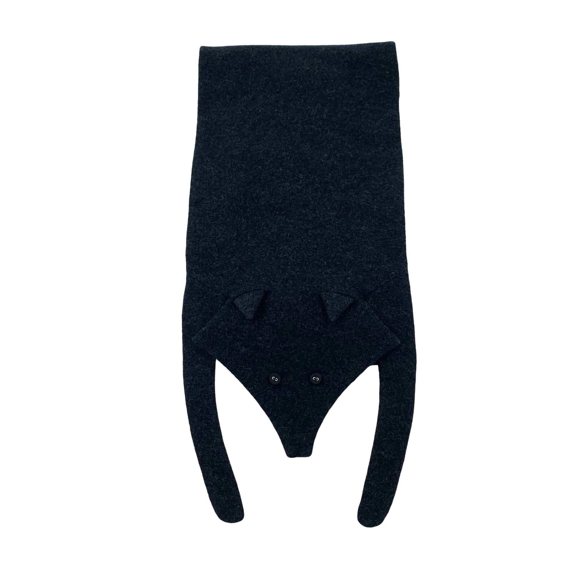 Thom Browne Thom Browne Fox Motif Boiled Wool Scarf ONE SIZE Size ONE SIZE - 1 Thumbnail