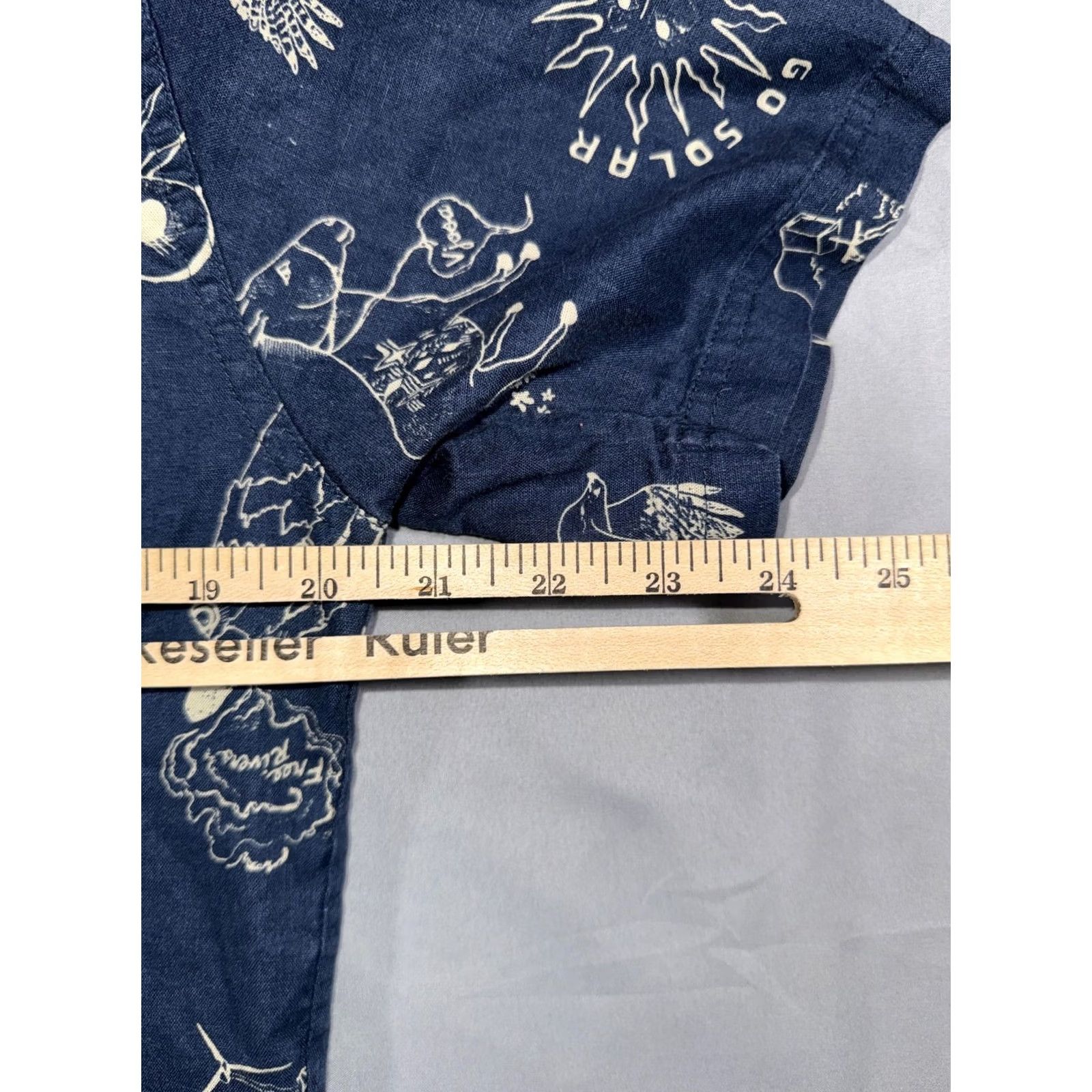 Patagonia Patagonia Shirt Mens Small Blue Go Solar Graphic Short Sleeve Button Up Casual Size US S / EU 44-46 / 1 - 6 Thumbnail