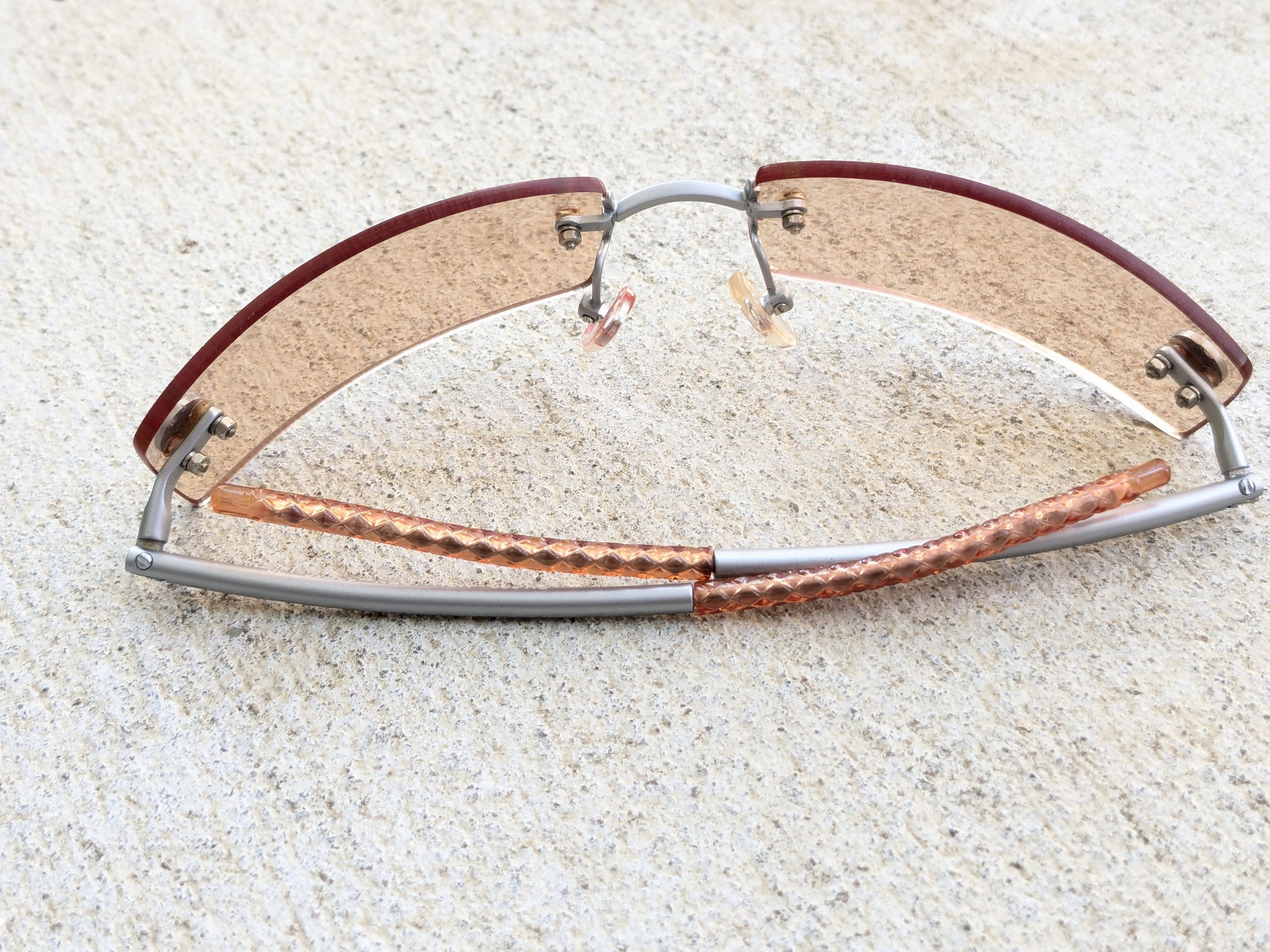 Chanel Chanel Sunglasses CH007 Orange Titanium Rimless Silver Size ONE SIZE - 9 Thumbnail