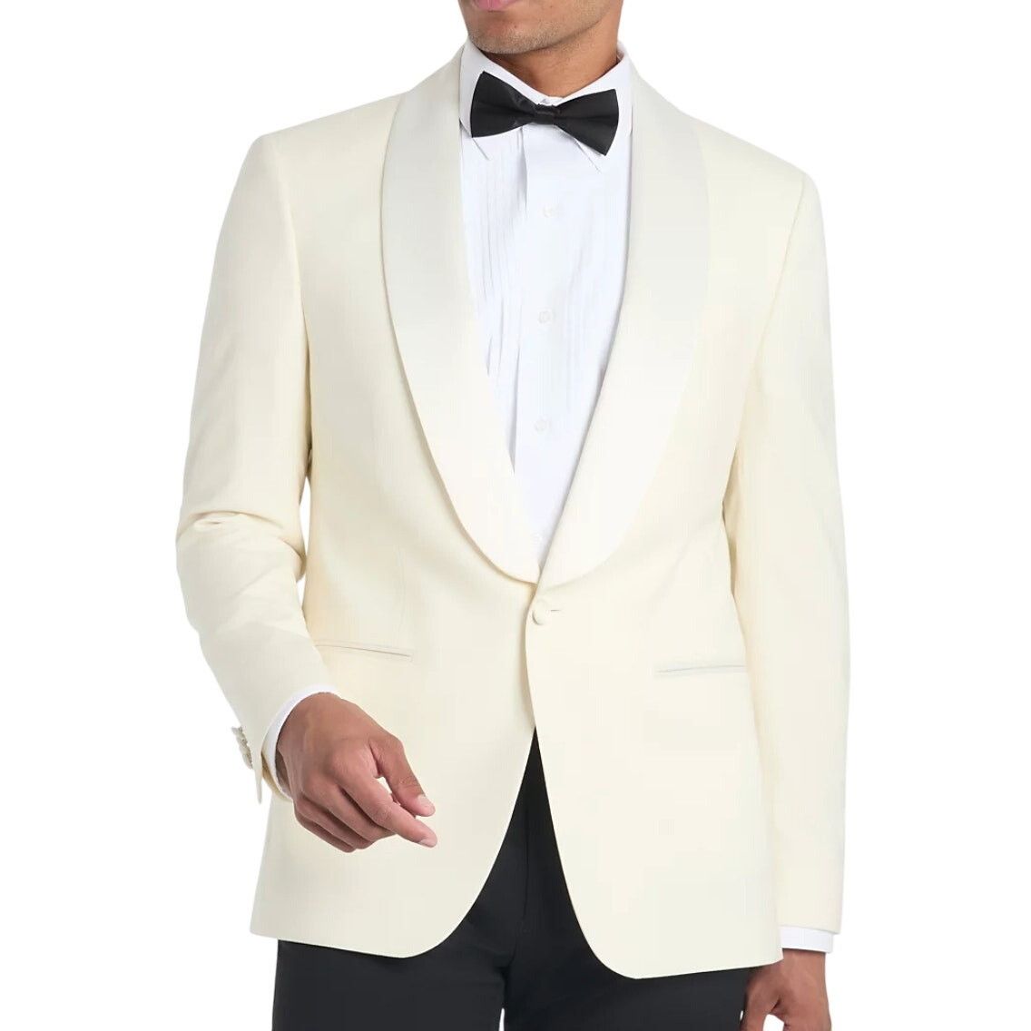 Tommy Hilfiger Tommy Hilfiger Men's Solid White Sport Coat White, Size 39R Size 38R - 1 Thumbnail