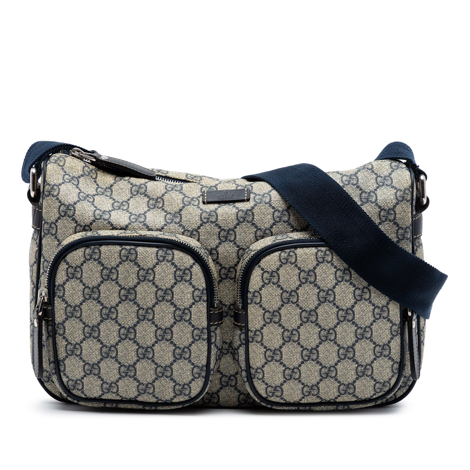 Gucci GG Supreme Double Pocket Crossbody Size ONE SIZE - 1 Thumbnail