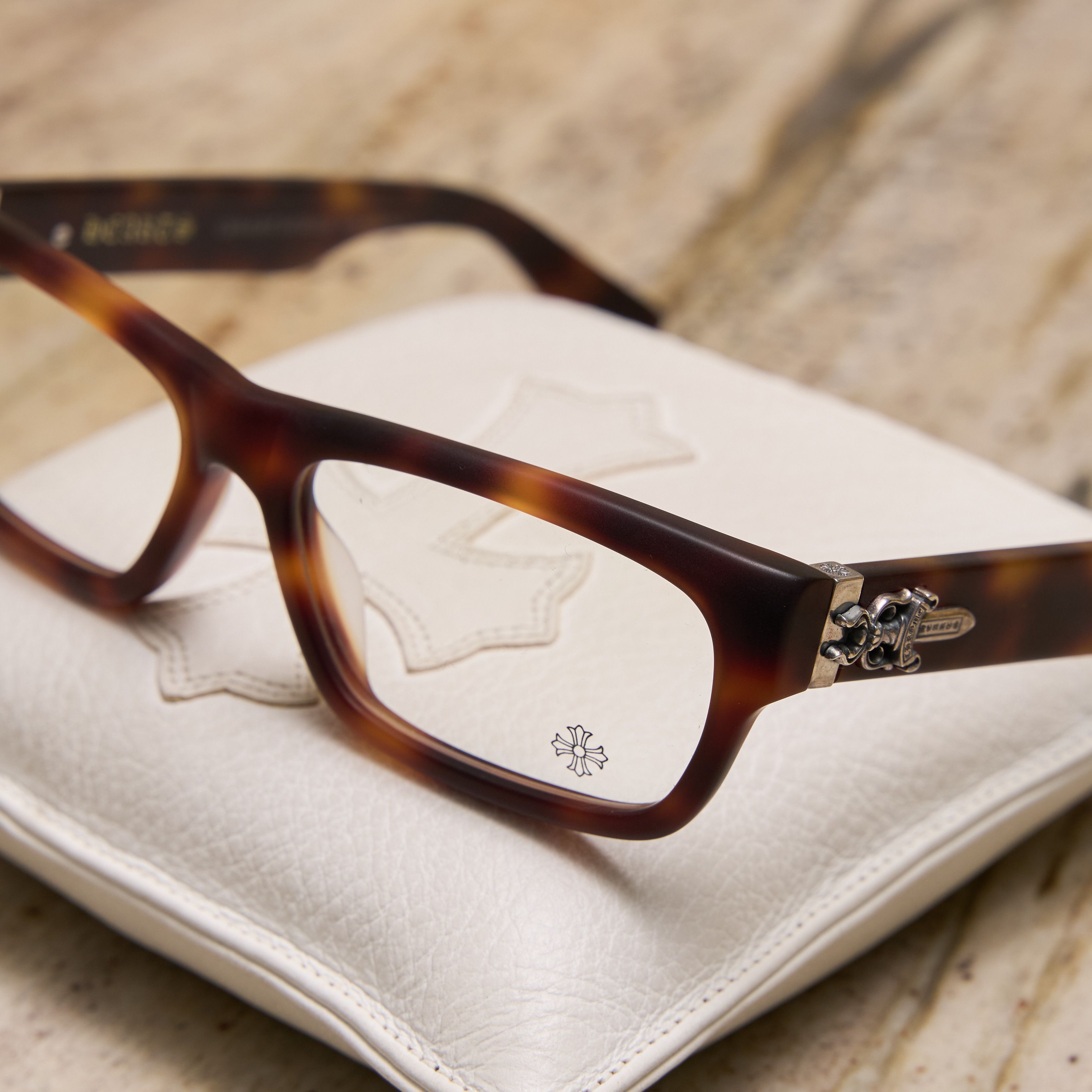 Chrome Hearts CHROME HEARTS INFLATABLE DATE-A MATTE BUTTERSCOTCH TORTOISE Size ONE SIZE - 3 Thumbnail