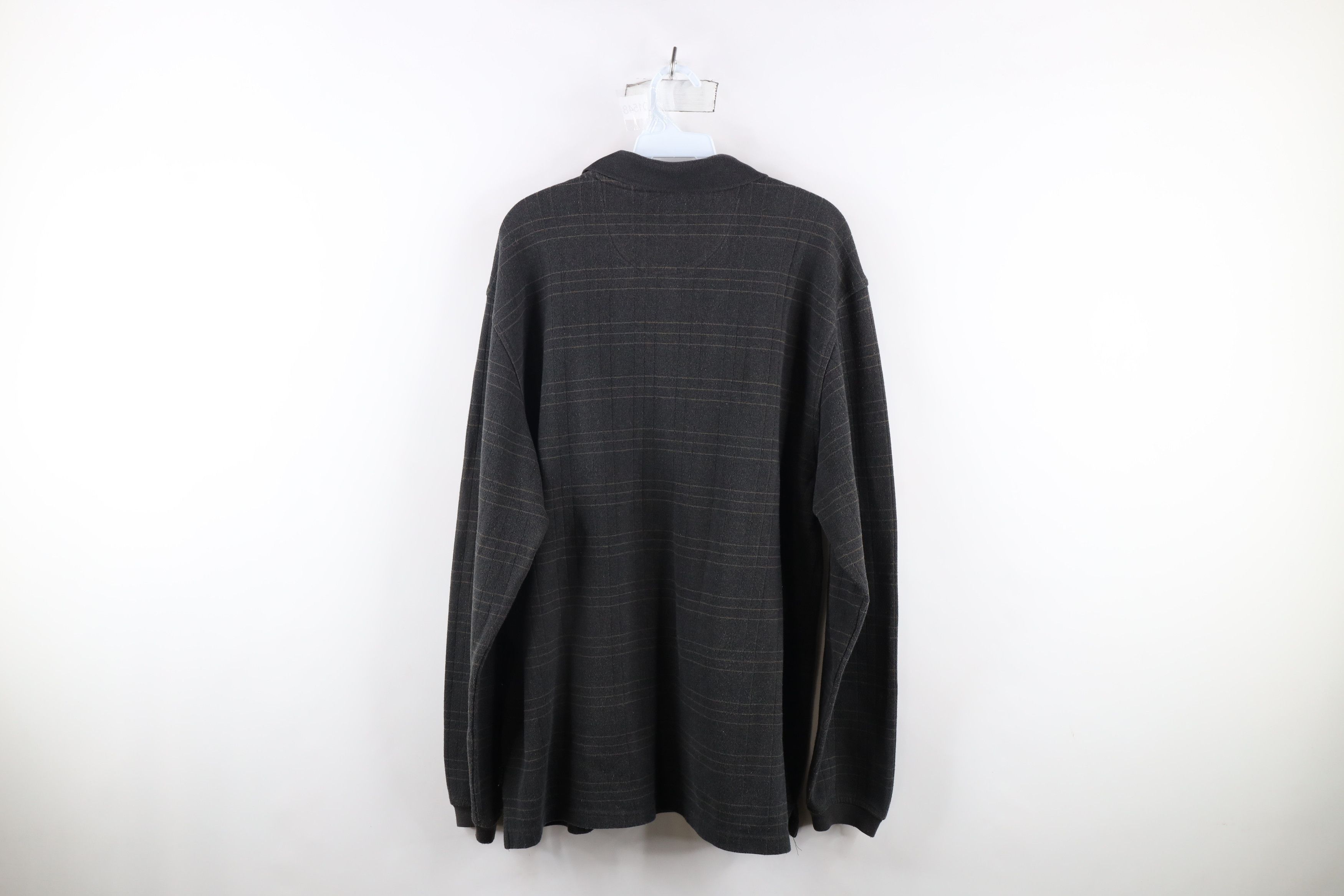 Vintage Vintage 90s Streetwear Heavyweight Long Sleeve Polo Shirt Size US XL / EU 56 / 4 - 9 Thumbnail
