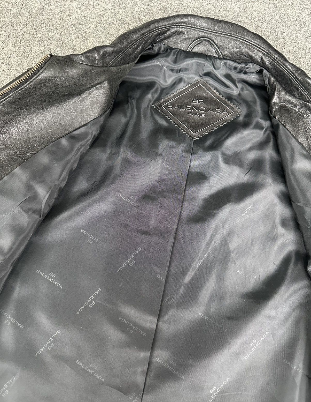 Balenciaga Balenciaga - Nicolas Ghesquiere 1997 Zip-Up Leather Jacket Size US M / EU 48-50 / 2 - 7 Thumbnail