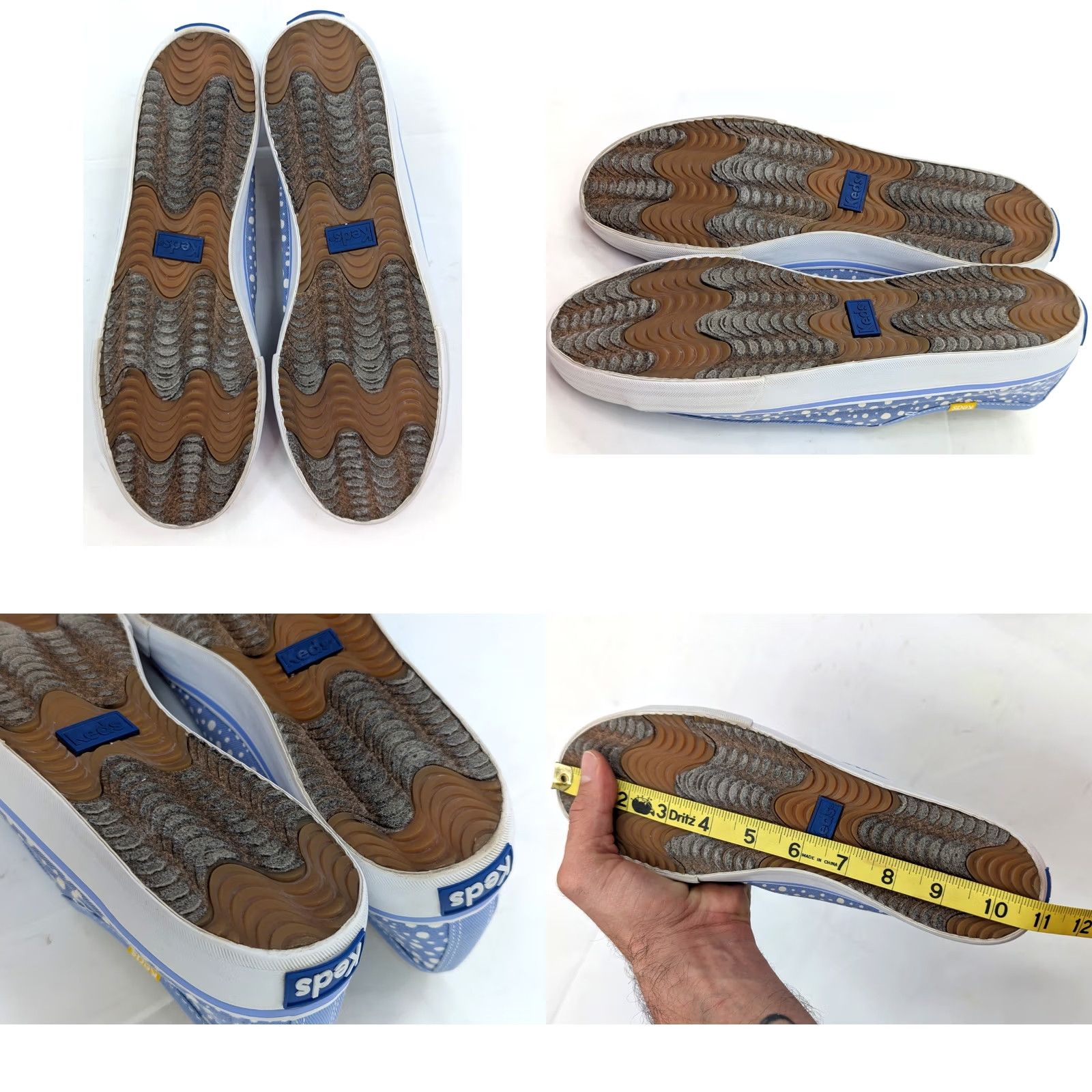 Keds Keds Double Up Bubble Blue Low Top Shoe Women 9.5 Canvas Dotted WF49944 Casual Sneaker Menstrual? Size L / US 10 / IT 46 - 9 Thumbnail