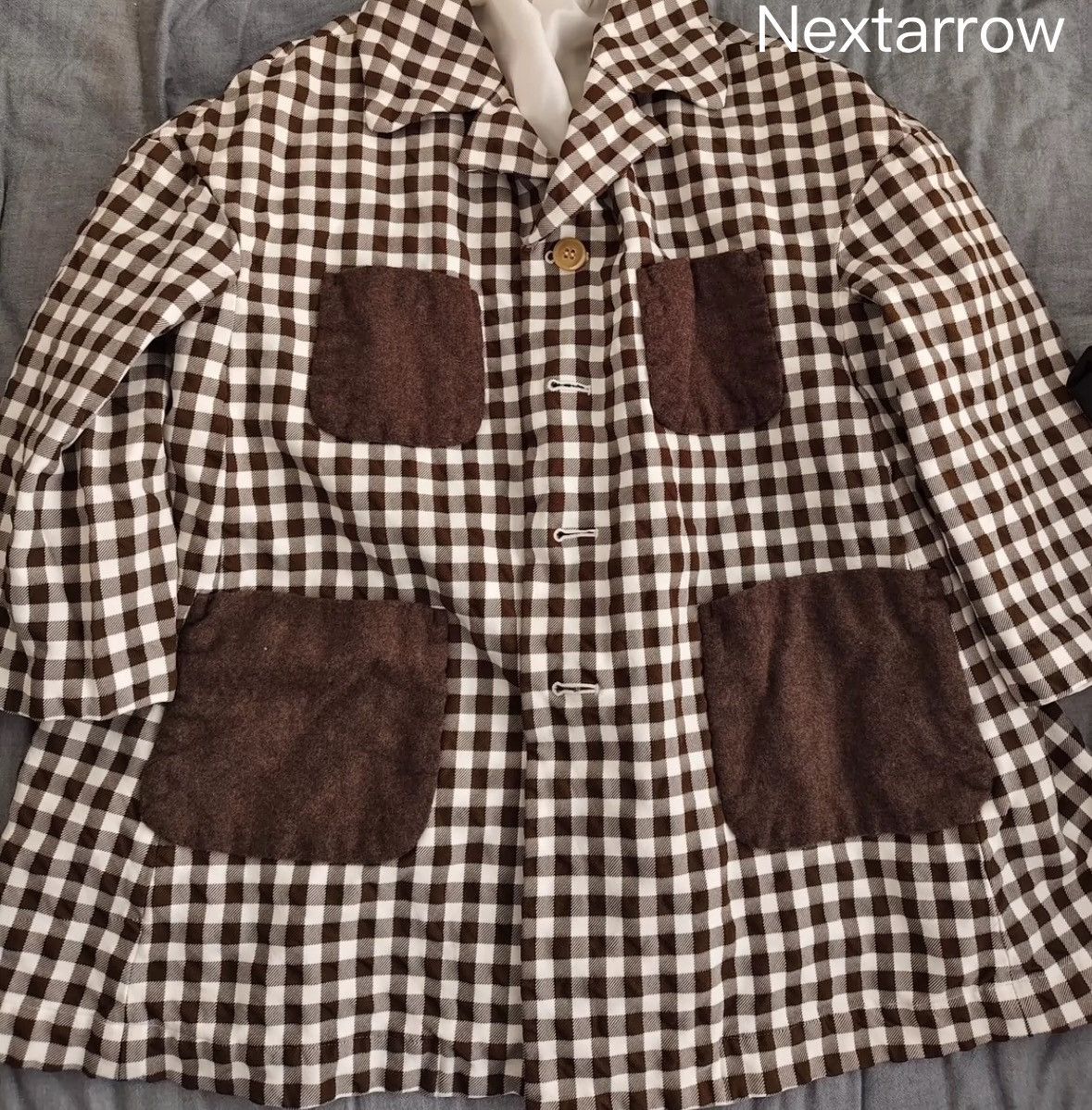 Comme des Garcons Coffee plaid eight quarter sleeve patchwork suit Size US XS / EU 42 / 0 - 1 Thumbnail