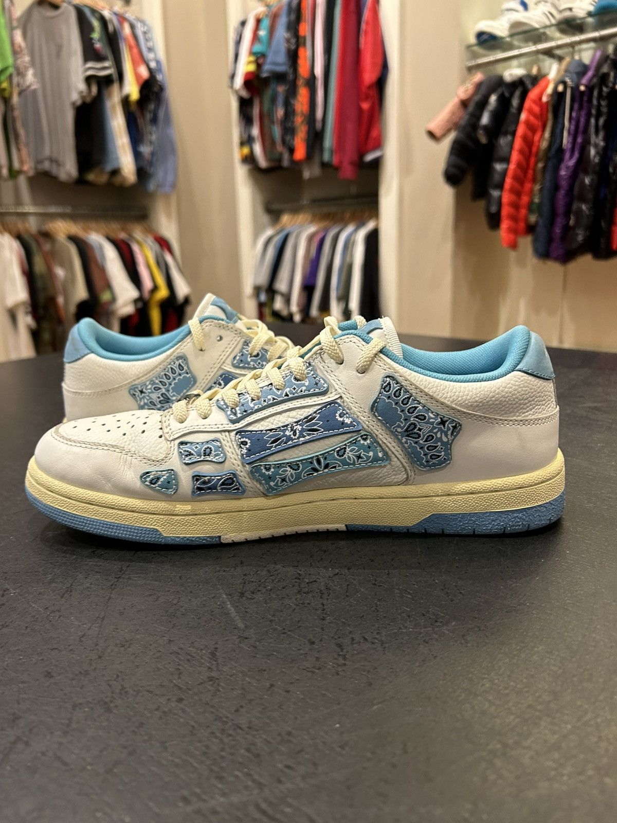 Amiri Amiri Bone Low - Paisley Blue Size US 9 / EU 42 - 3 Thumbnail