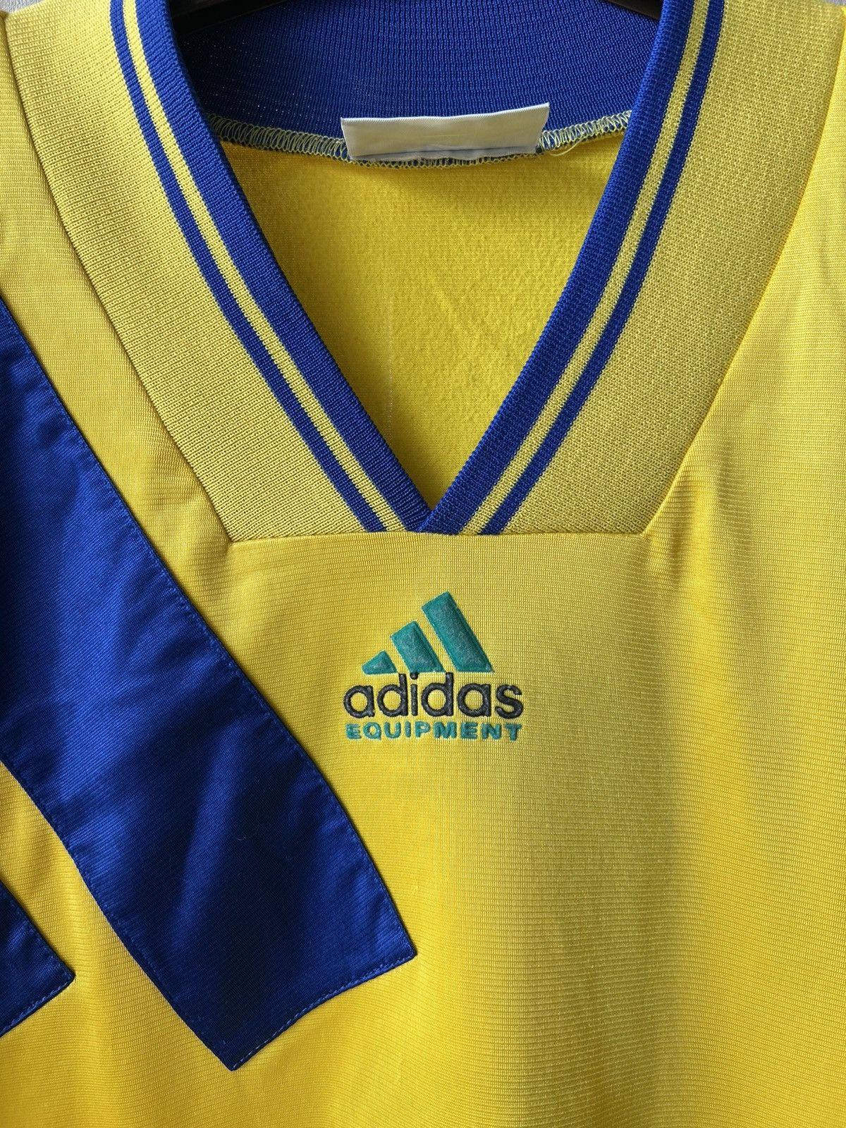 Adidas Vintage 90s Adidas Equipment Y2K Soccer Jersey Size US XL / EU 56 / 4 - 5 Thumbnail