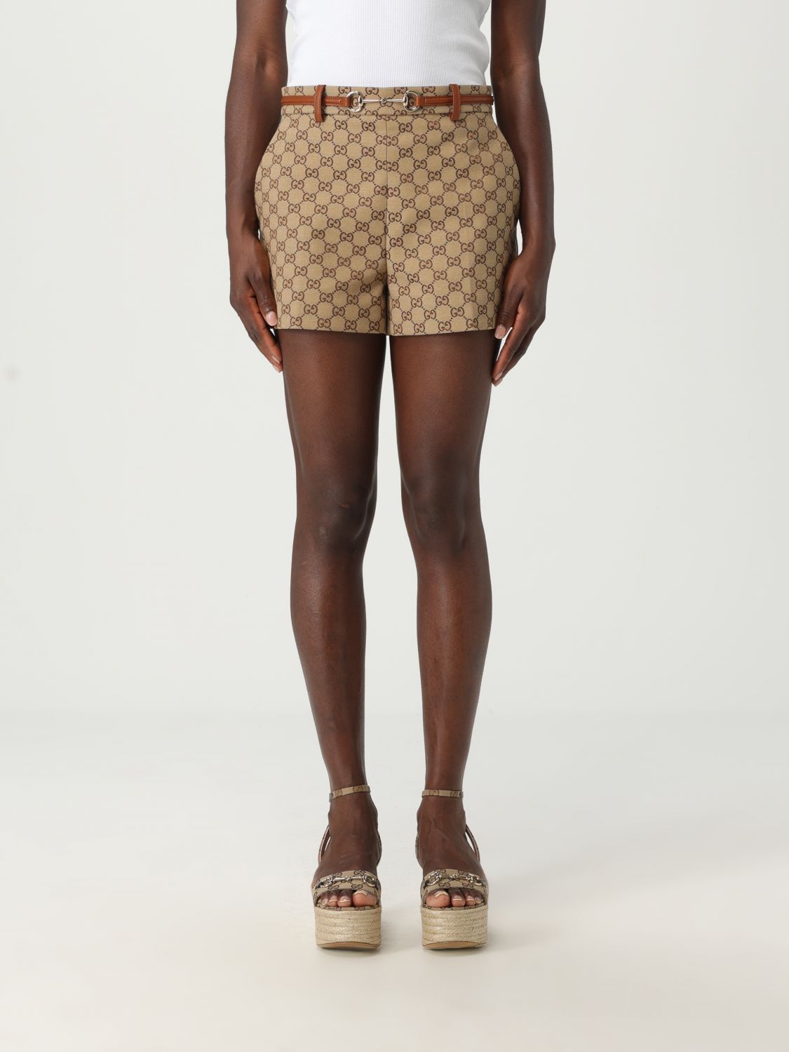 Gucci Gucci Short Woman Camel Size 28" / US 6 / IT 42 - 1 Thumbnail