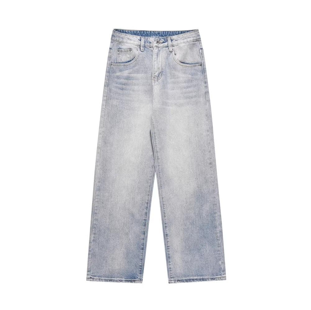 Japanese Brand × Jean Street American i loose versatile washed straight jeans Size US 32 / EU 48 - 1 Thumbnail