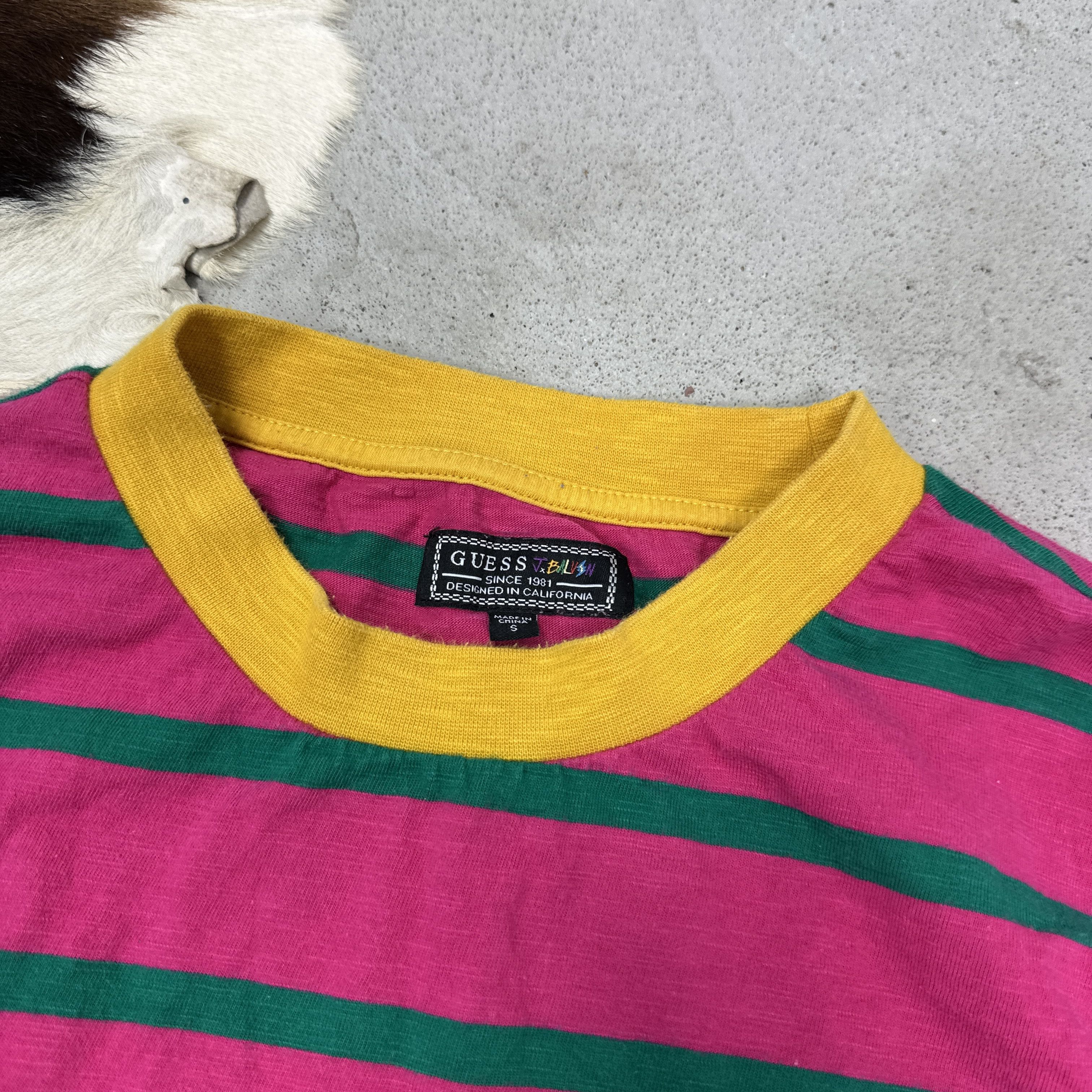 Guess × J Balvin Vintage Old School Striped Guess x J Balvin Oversize T-shirt Size US M / EU 48-50 / 2 - 3 Thumbnail