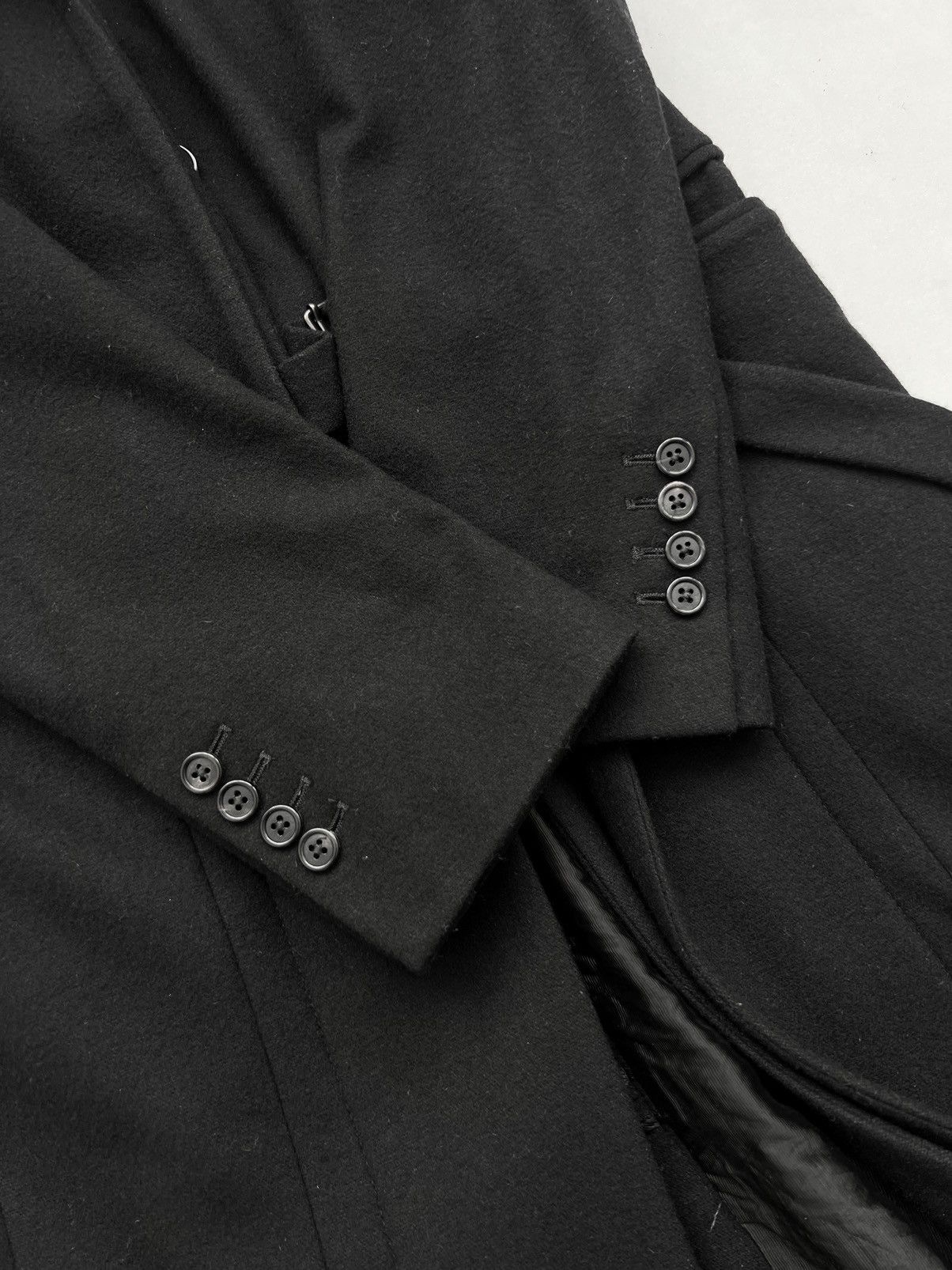 Ann Demeulemeester Ann Demeulemeester Wool Fleece Maxi Long Coat Double Belt Size S / US 4 / IT 40 - 14 Thumbnail