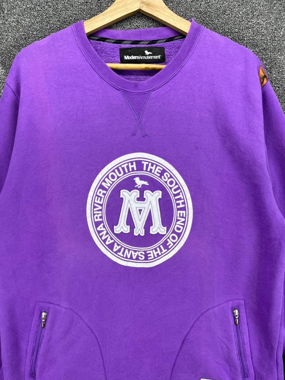 Modern Amusement Vintage Modern Amusement Purple Sweatshirt Size XL / US 12-14 / IT 48-50 - 5 Thumbnail
