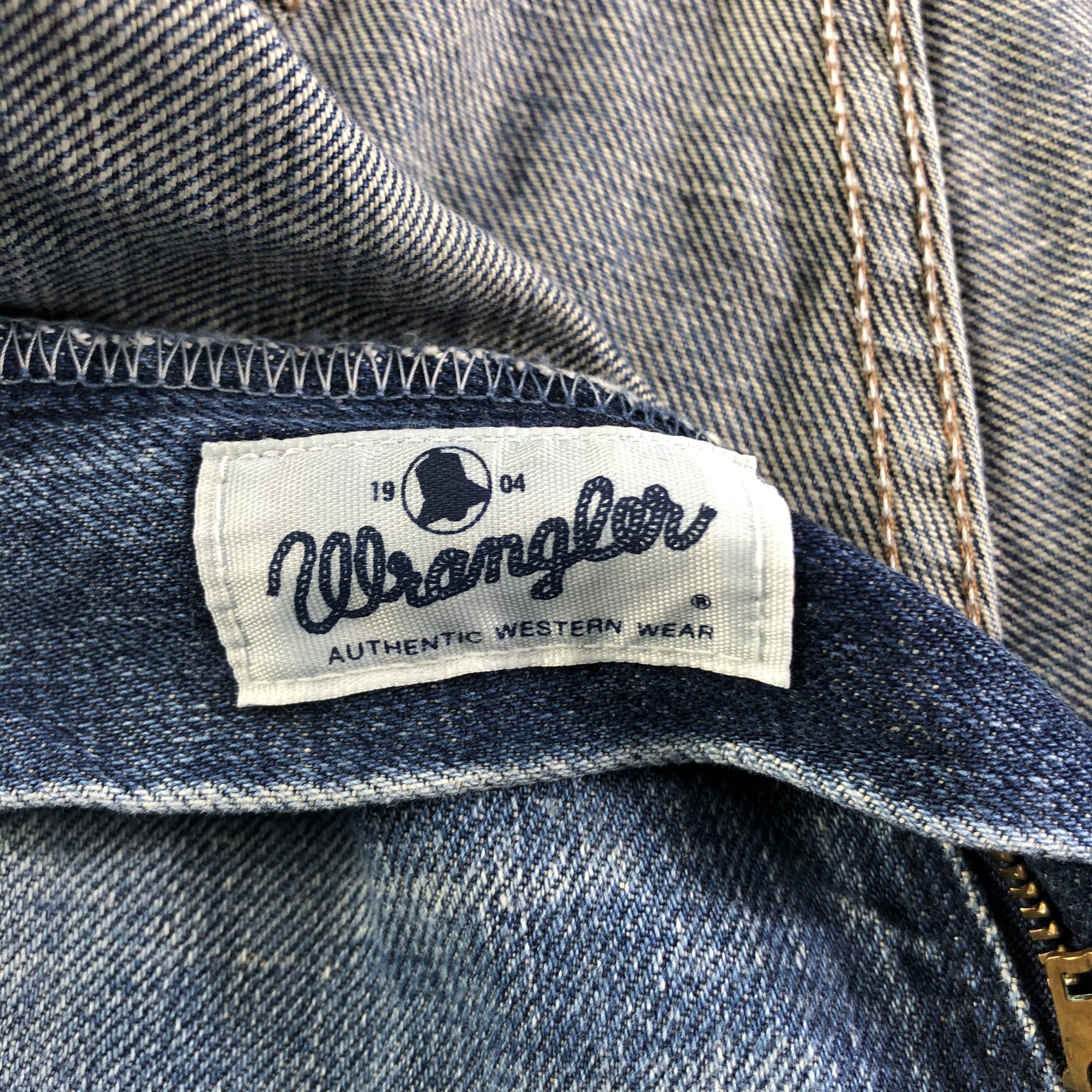 Vintage Vintage Blue Wash Wrangler Selvedge Jeans-JM3685 Size US 34 / EU 50 - 9 Thumbnail