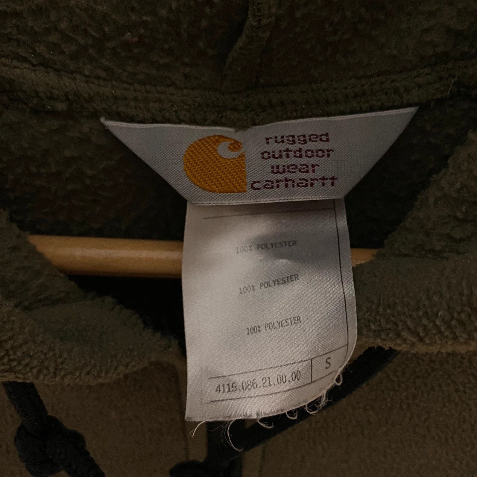 Carhartt Carhartt polar zip jacket khaki with hood mini logo Size S / US 4 / IT 40 - 5 Thumbnail