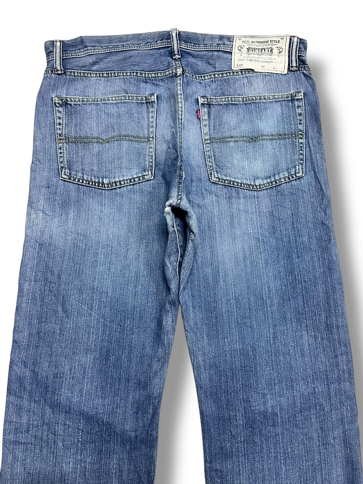 Japanese Brand GLHeart Limited Edition Vintage Jeans With Loose Style Faded Size US 35 - 5 Thumbnail