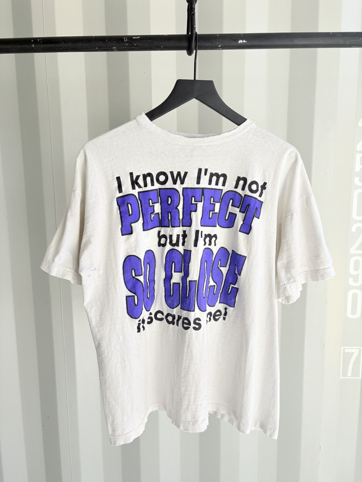 Vintage Vintage Im Perfect Shirt Faded Distressed Grunge Funny Size US XL / EU 56 / 4 - 1 Thumbnail
