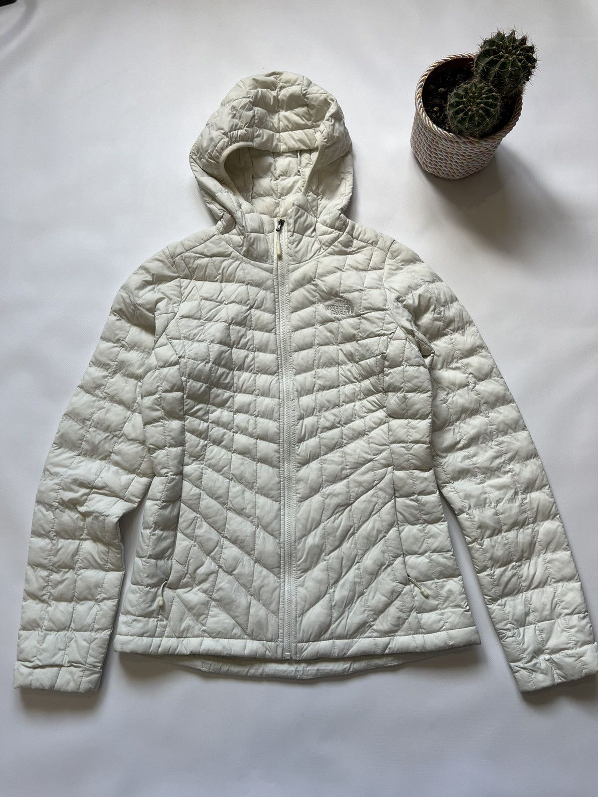 The North Face The North Face Down Full Zip Jacket Micropuffer Winter White Size S / US 4 / IT 40 - 1 Thumbnail